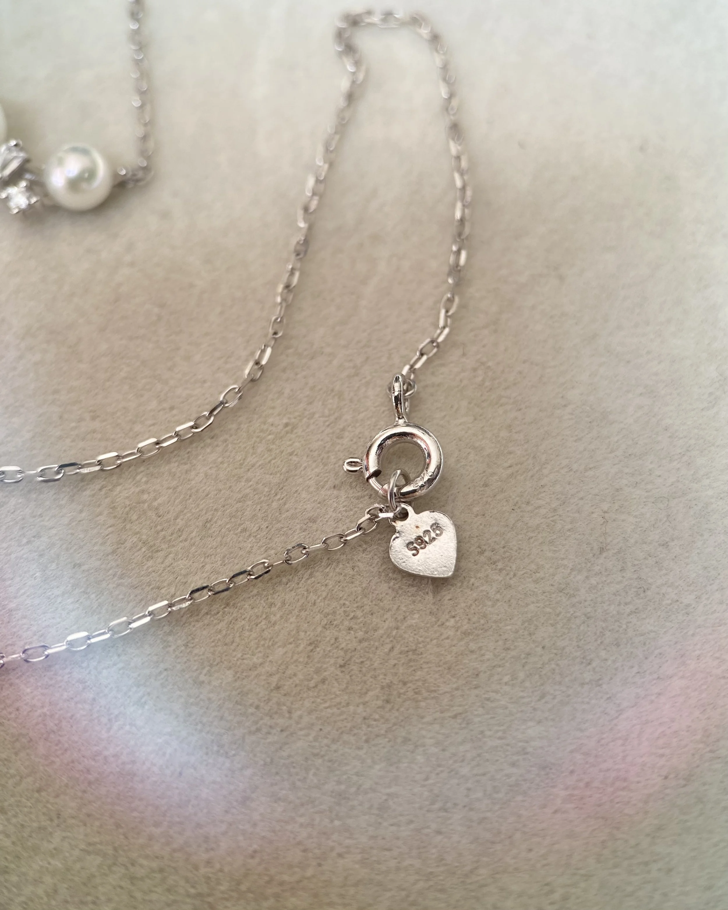 Snow White Japanese Pearl Artistic Cluster Necklace, 4–7mm Aurora Sairindama & Akoya, Sparkling S925 Silver Rolo Chain, Show Piece Starlit Pearls