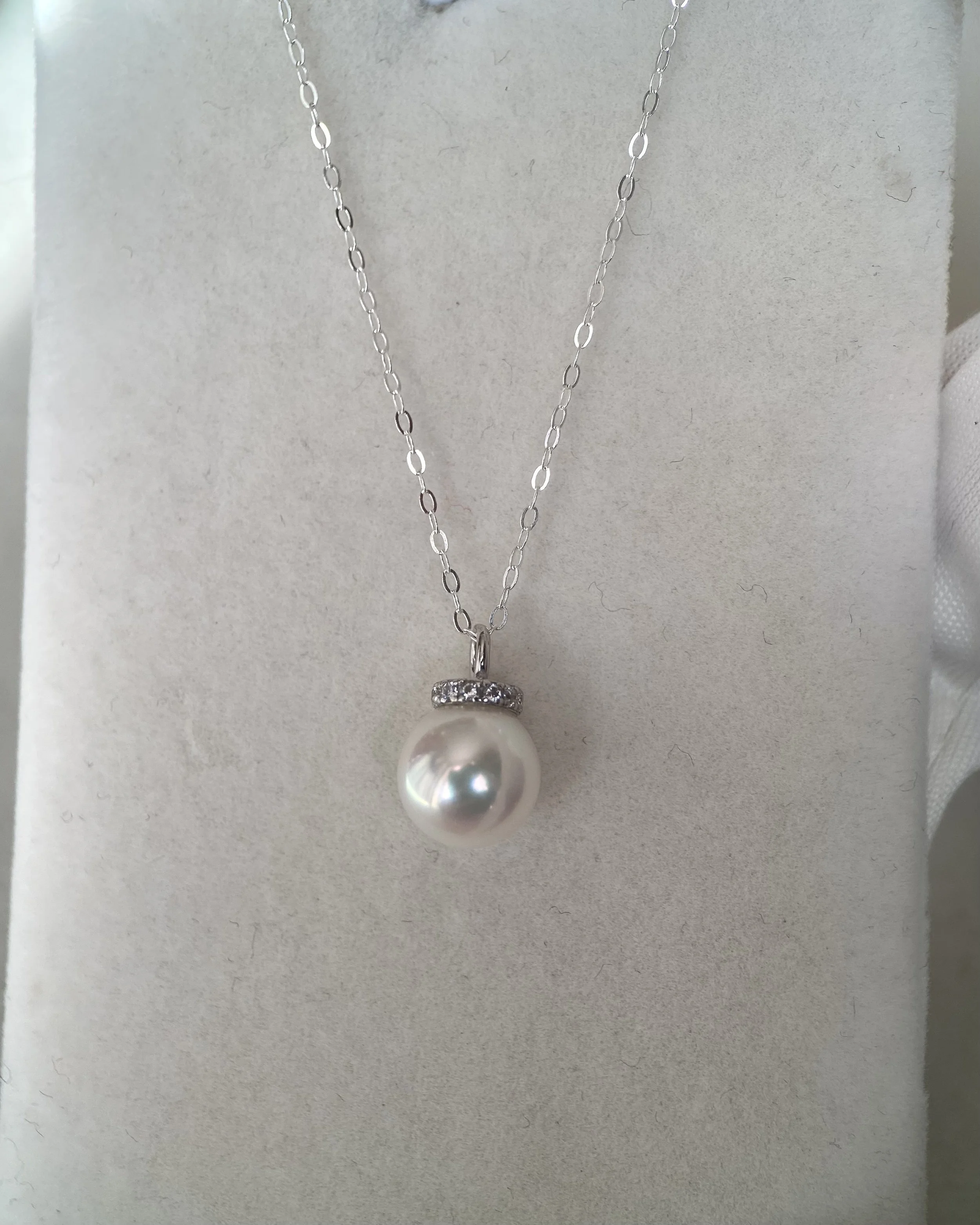 2-in-1 Convertible Top Gr. “Specially Selected” Japanese Crystal White Akoya Pearl Earrings 8mm, S925 Silver Rope-Twist Hoops/Pendant Starlit Pearls