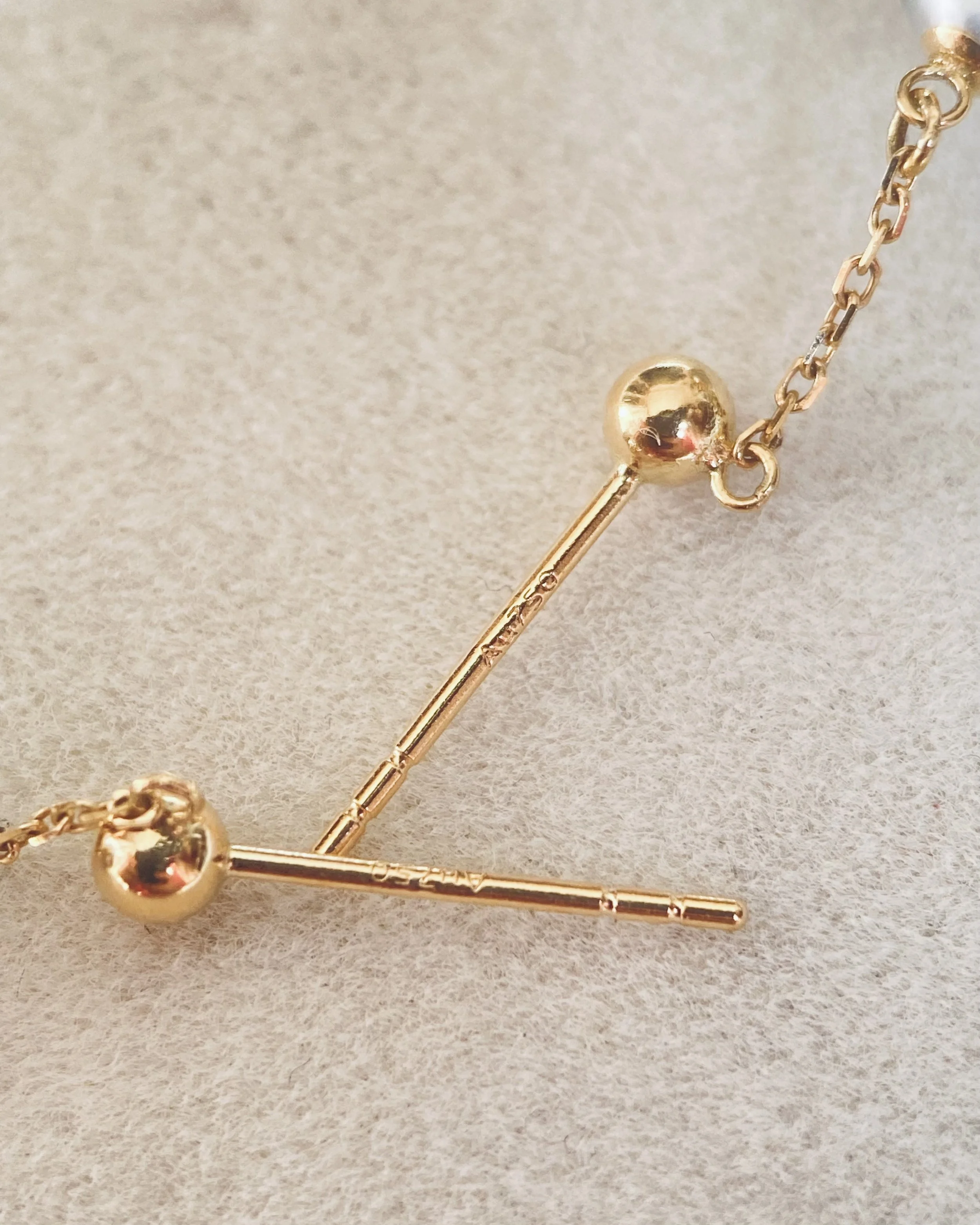 Rare Australian Icy Silver South Sea Baroque Pearl Drop Earrings 11–12mm, Satin Lustre, Solid 18K Gold Fittings, Wind-Sway Design Starlit Pearls