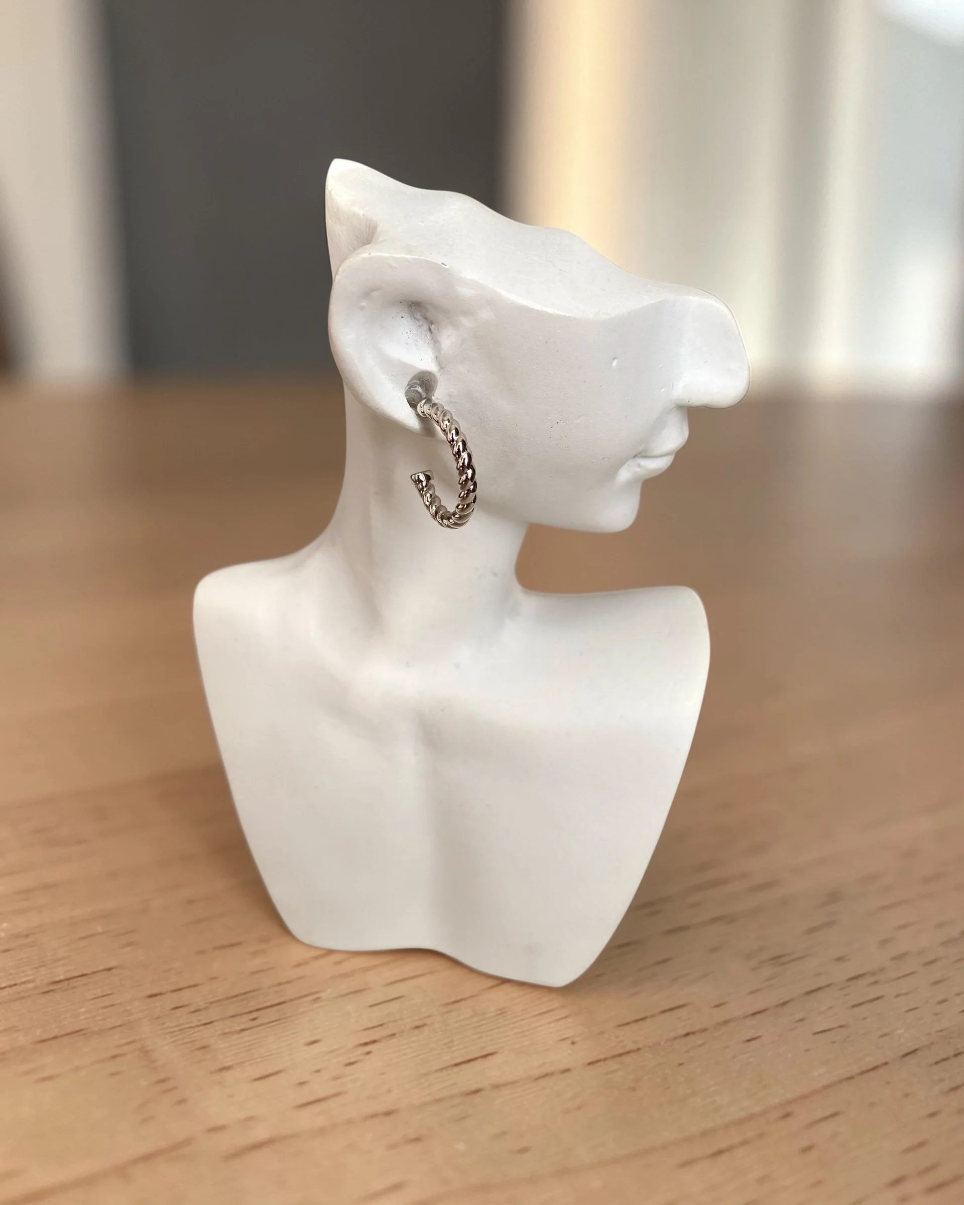 2-in-1 Convertible Top Gr. “Specially Selected” Japanese Crystal White Akoya Pearl Earrings 8mm, S925 Silver Rope-Twist Hoops/Pendant Starlit Pearls