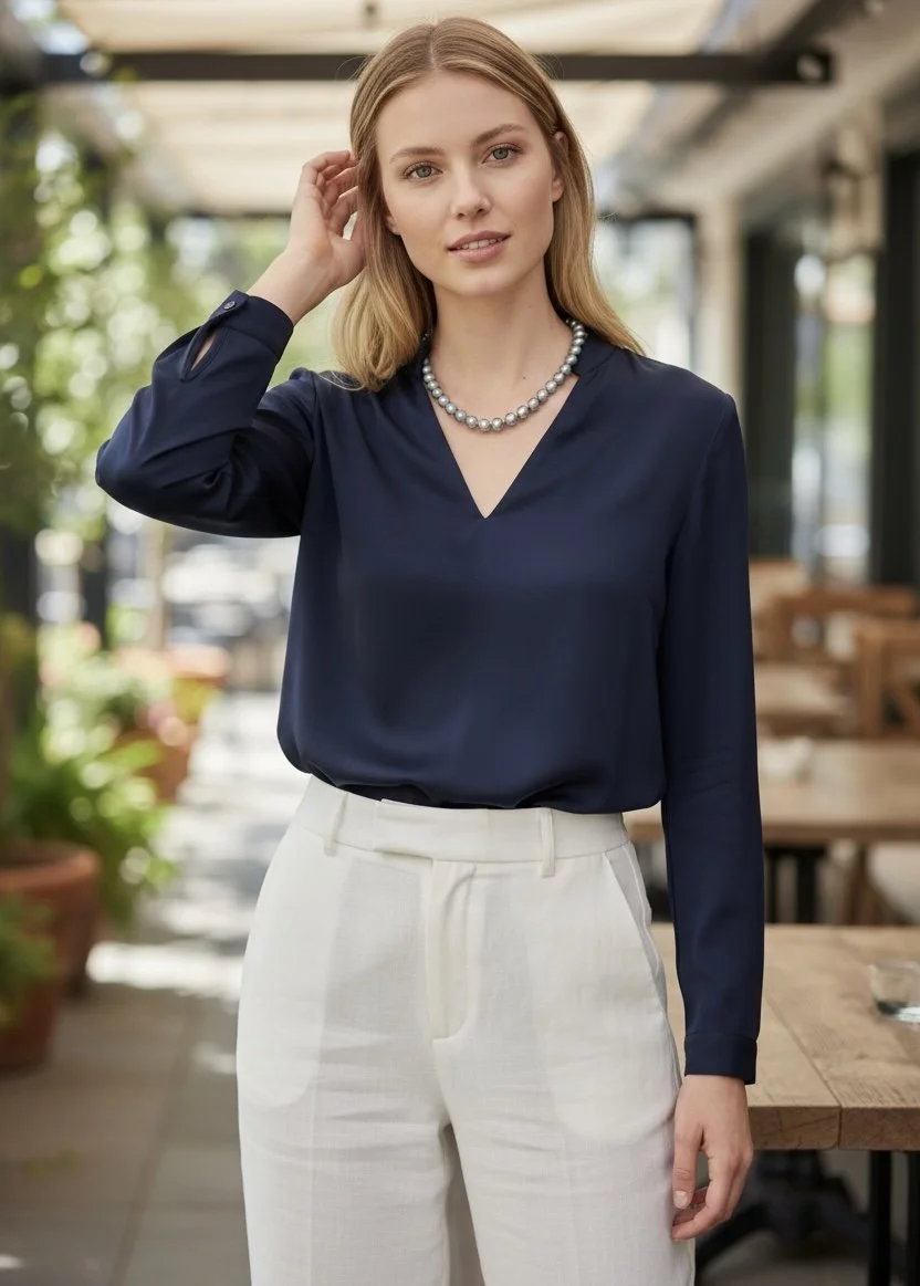 Rare Mesmerising Lagoon Blue Overtones_Japanese Silver-Blue Madama Akoya Pearl Necklace 8–9mm, Exceptional Matching, Geometric S925 Starlit Pearls