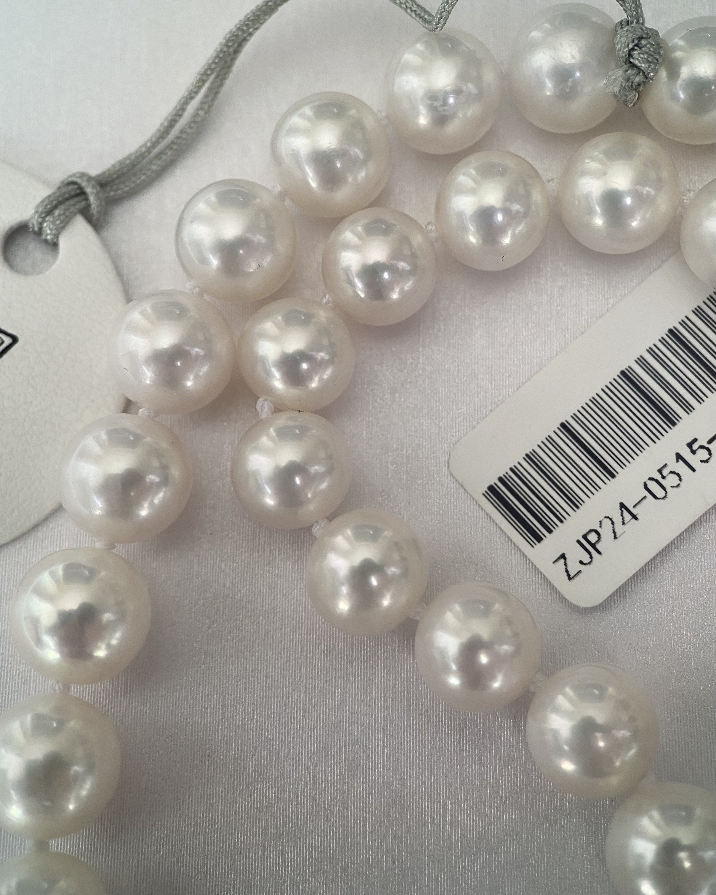 Top-Grade-Magnificent 9mm Glacial White Nucleus-Free Freshwater Pearl Necklace, Striking Cool Lustre, GUILD Certified, Adjustable S925 Clasp Starlit Pearls