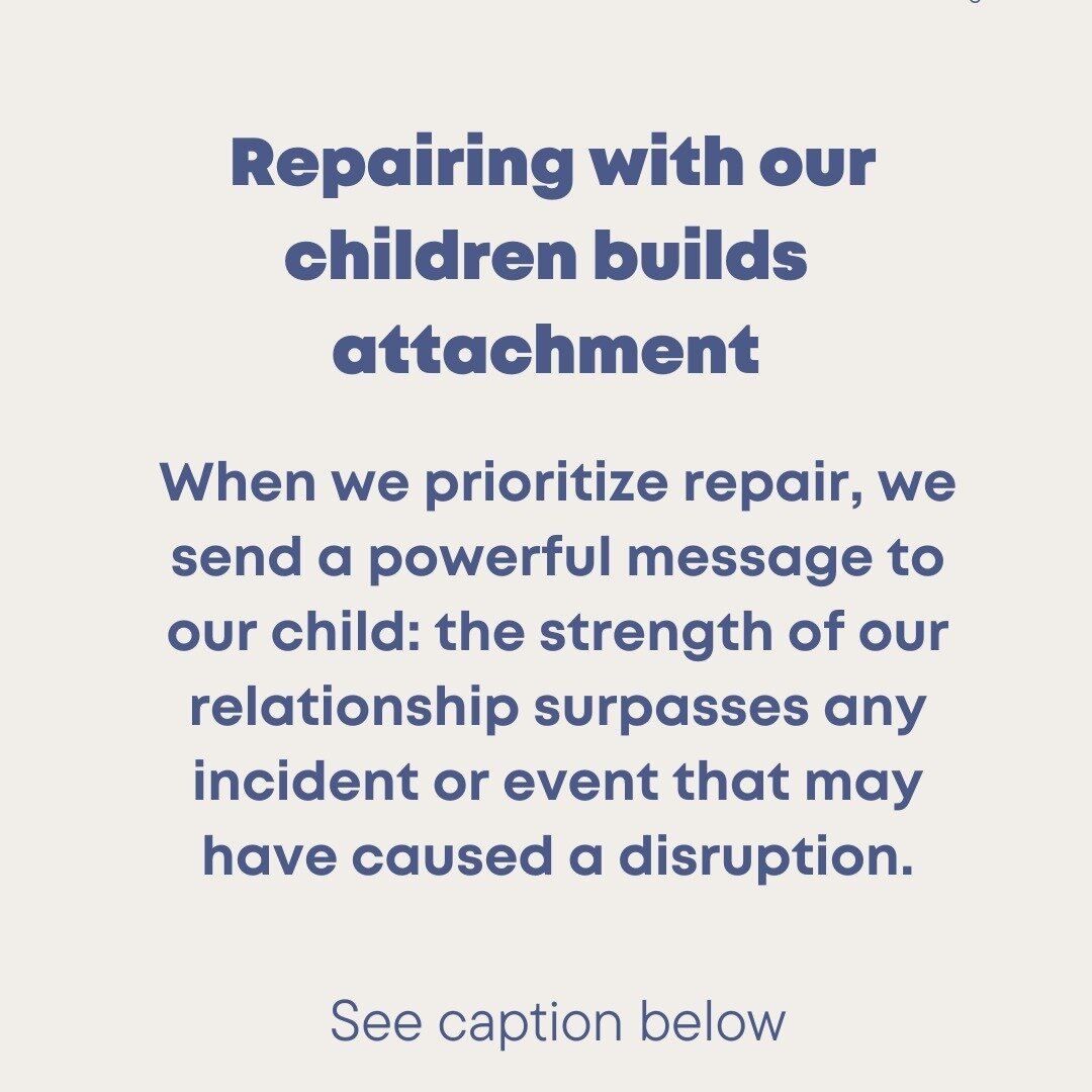 Misunderstandings and conflicts are inevitable when parenting, so we get many opportunities to show our children the power of repair.&nbsp;

It's not about avoiding mistakes or never having disagreements; it's about modelling how two people can come 