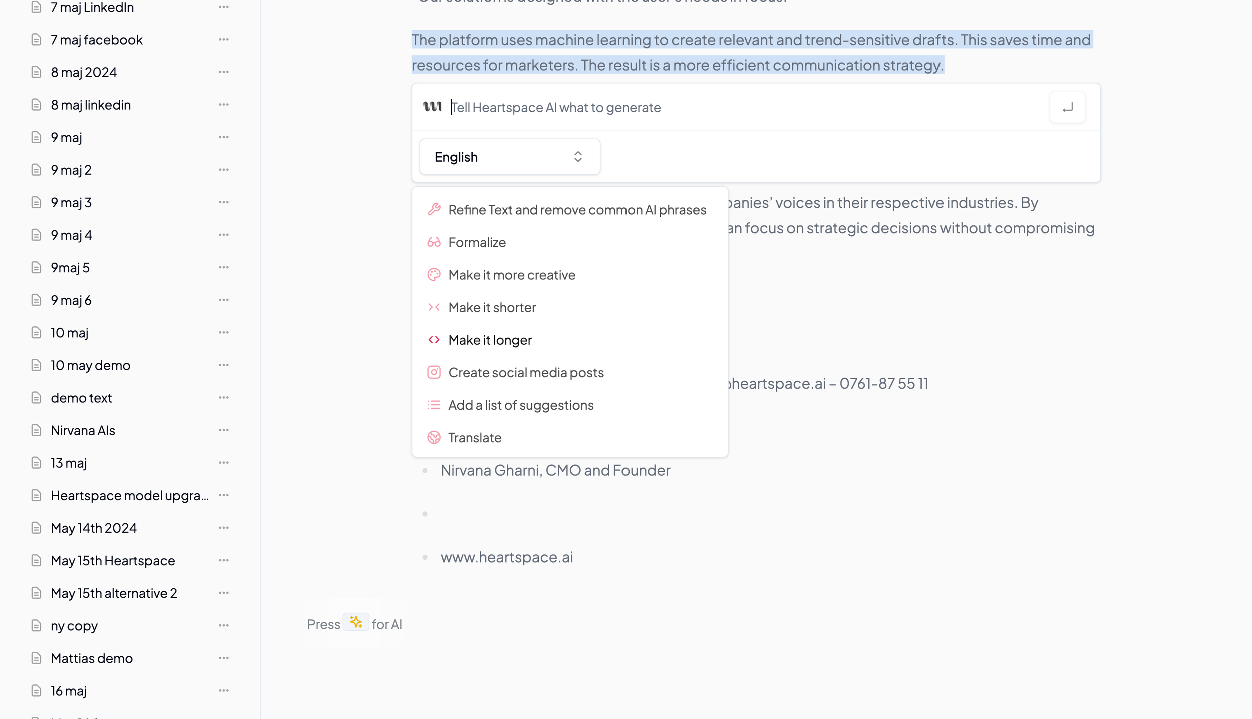 Language features deeper demo