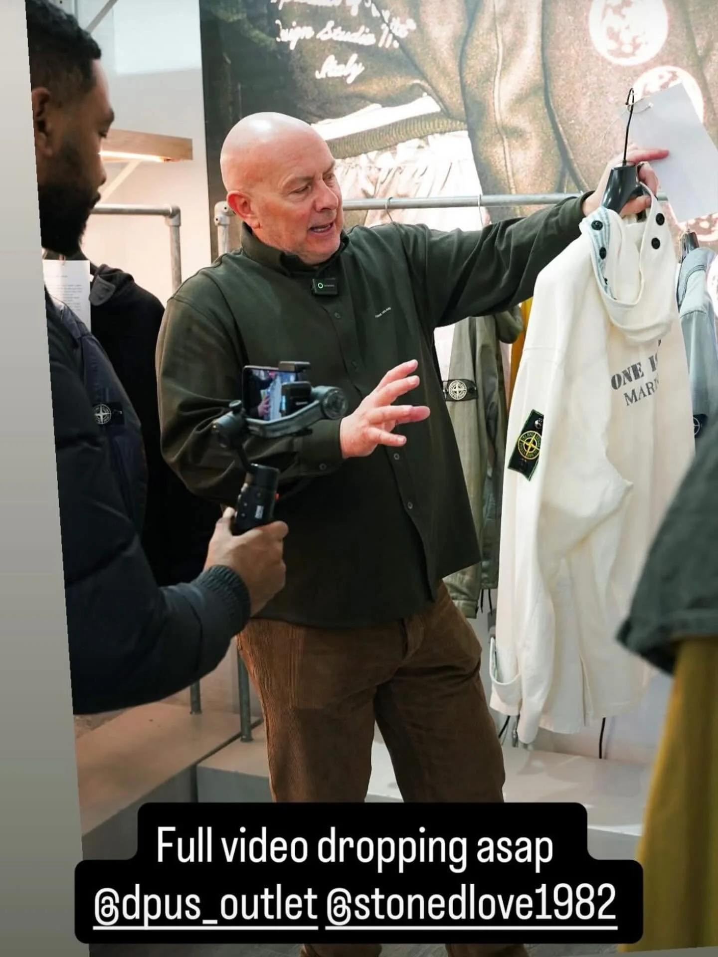 Keep your eyes 👀 peeled to insta &amp; YouTube for the full video from this weekends @dpus_outlet event organised by @thehoxtontrend with @stonedlove1982 &amp; @dapperdylanpatel 
-
#stoneisland #stonedlove1982 #thehoxtontrend #dpus #moncler