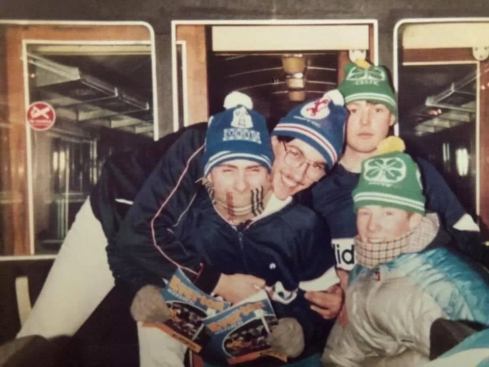 Mid 80&rsquo;s away day. Mine was a half Everton half Rangers with Adidas New Yorker with Adidas 
Columbia.
-
#stonedlove1982 #stoneisland #adidas #80s #casuals