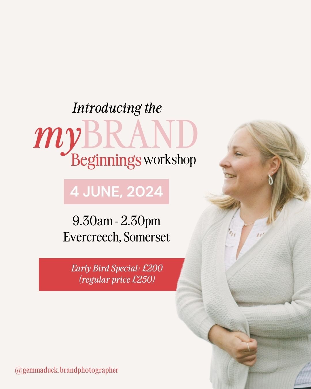 🌟 Launch your Personal Brand with Confidence! 🌟 Are you ready to make your mark? 

Join me for the brand new &quot;MyBrand: Beginnings Workshop&quot; - designed for female entrepreneurs who understand the importance of a Personal Brand and want to 