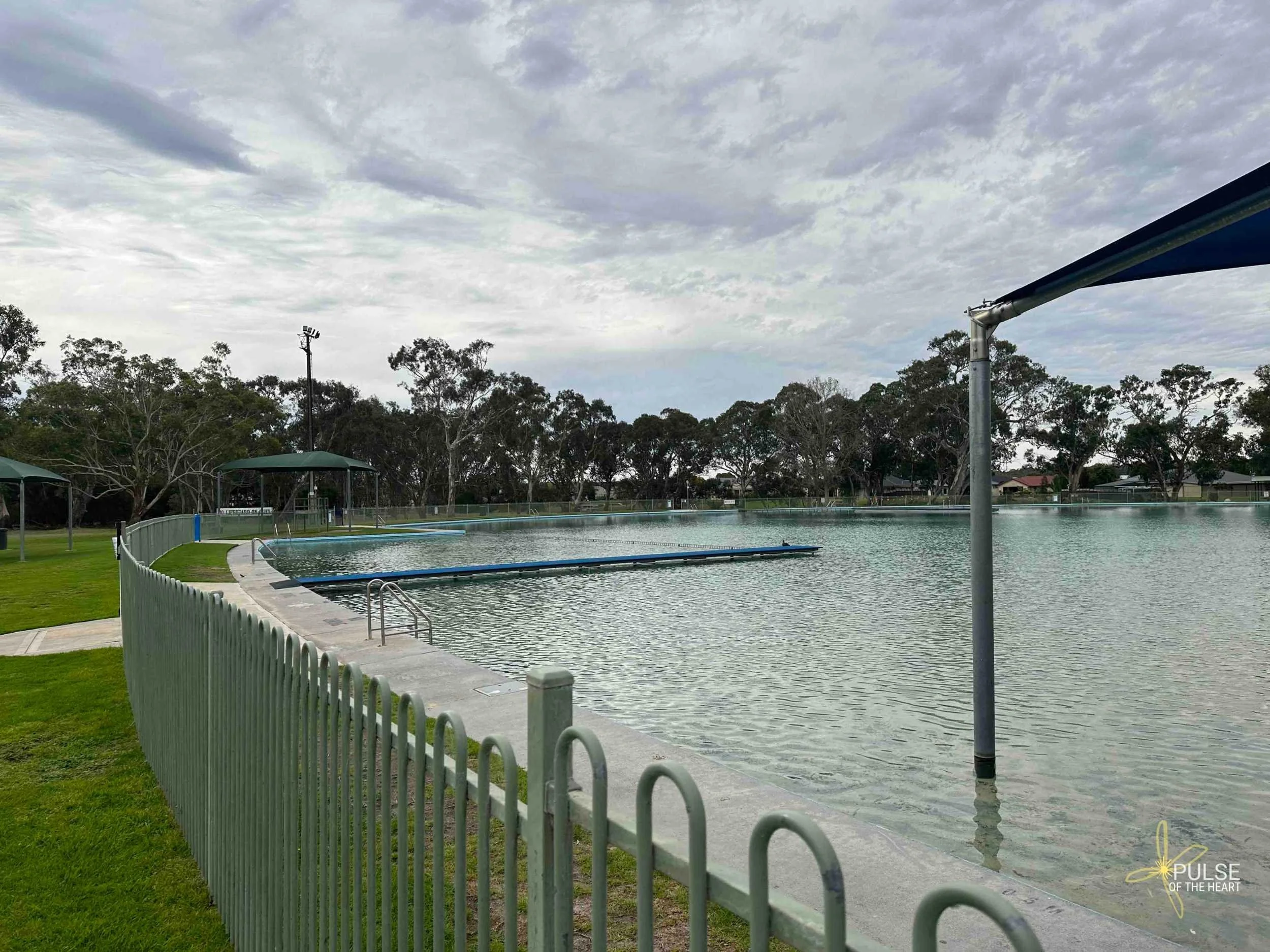 Naracoorte Swimming Lake square, pontoon and fully fenced.