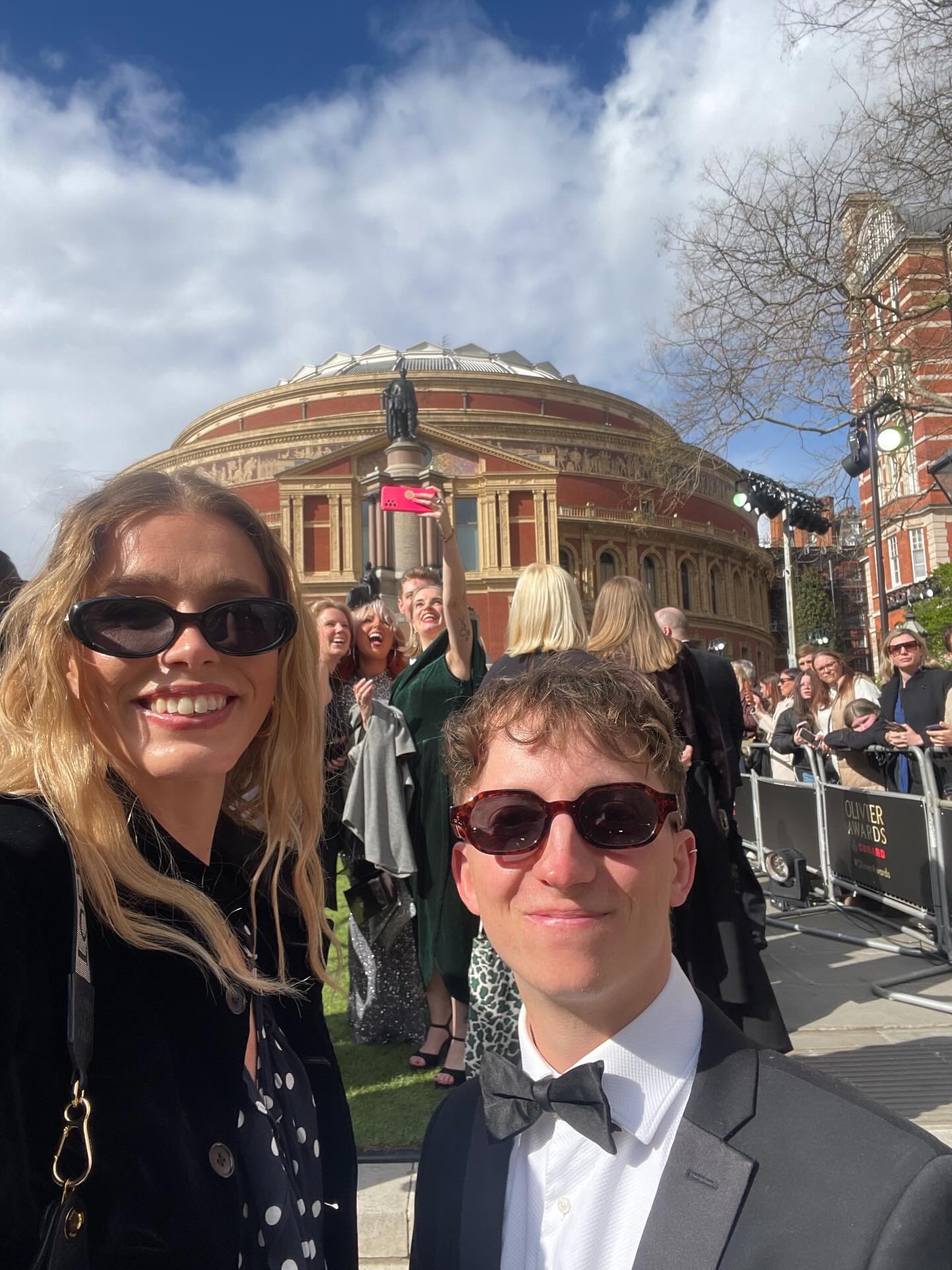 What a weekend! 🎖️

This Sunday we had the absolute pleasure of attending the iconic @olivierawards at the @royalalberthall to accompany the guest of honour... our 75% Dark Buttons!

Phoebe &amp; Claud donned their glad rags (don&rsquo;t they look ✨