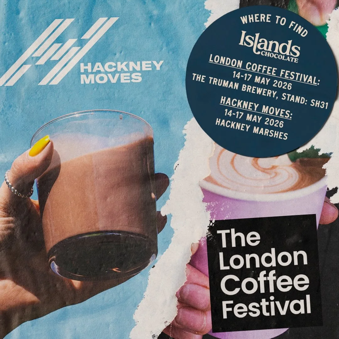 Next week is a BIG ONE.

From Thursday - Sunday we&rsquo;ll be at LCF, always one of the highlights in our Islands calendar. The team will be on hand for cocoa chats, serving up our best-selling hot chocolates PLUS a new selection of Iced Signature D