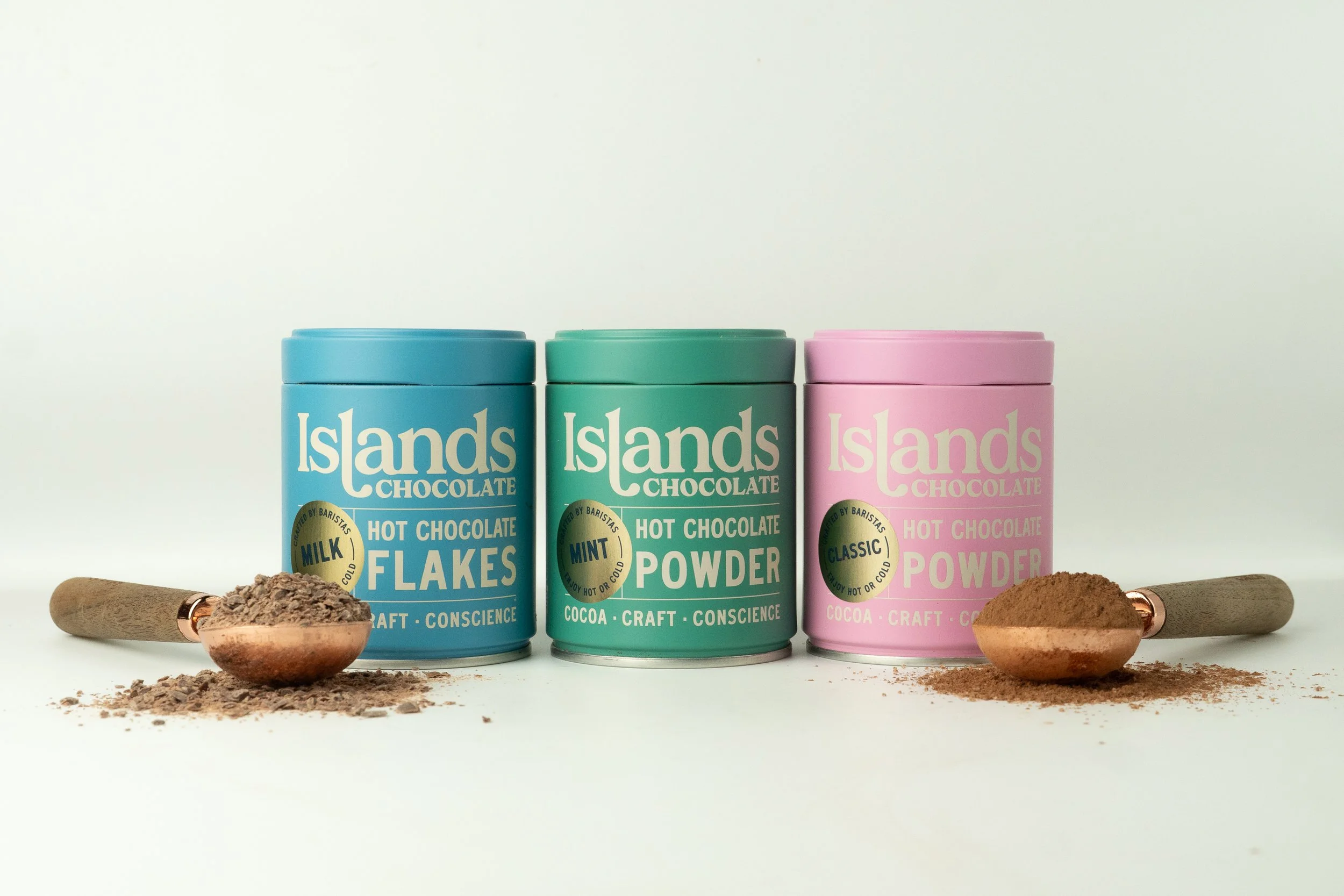 Islands Chocolate Hot Chocolate tins