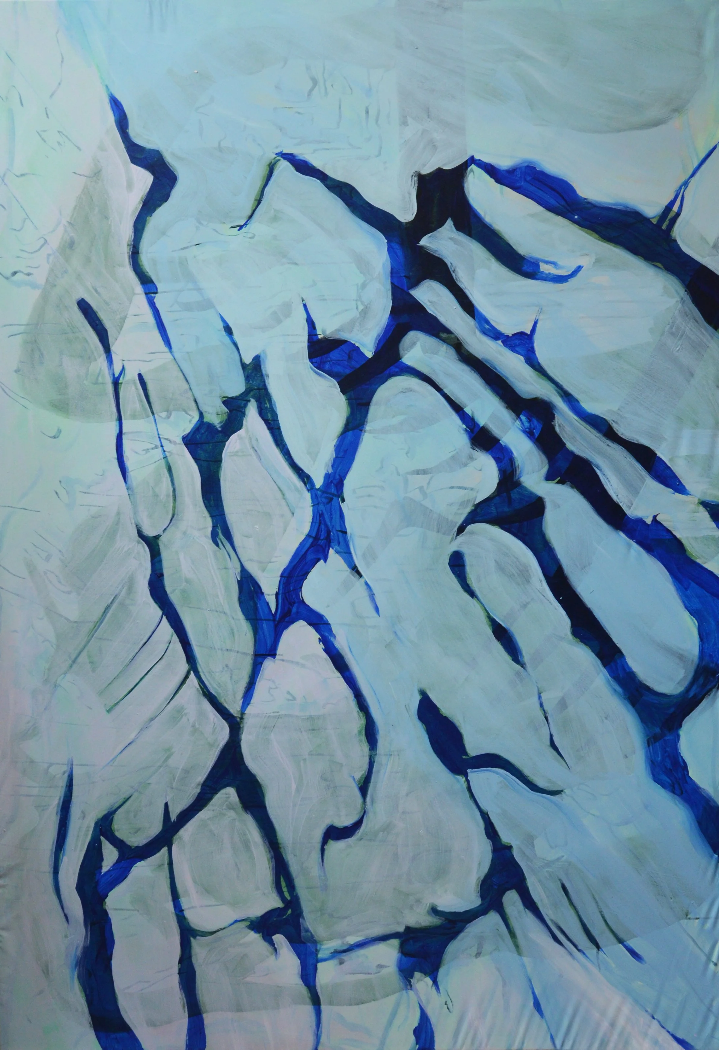 De Deelen 200x140cm, Acrylics on canvas