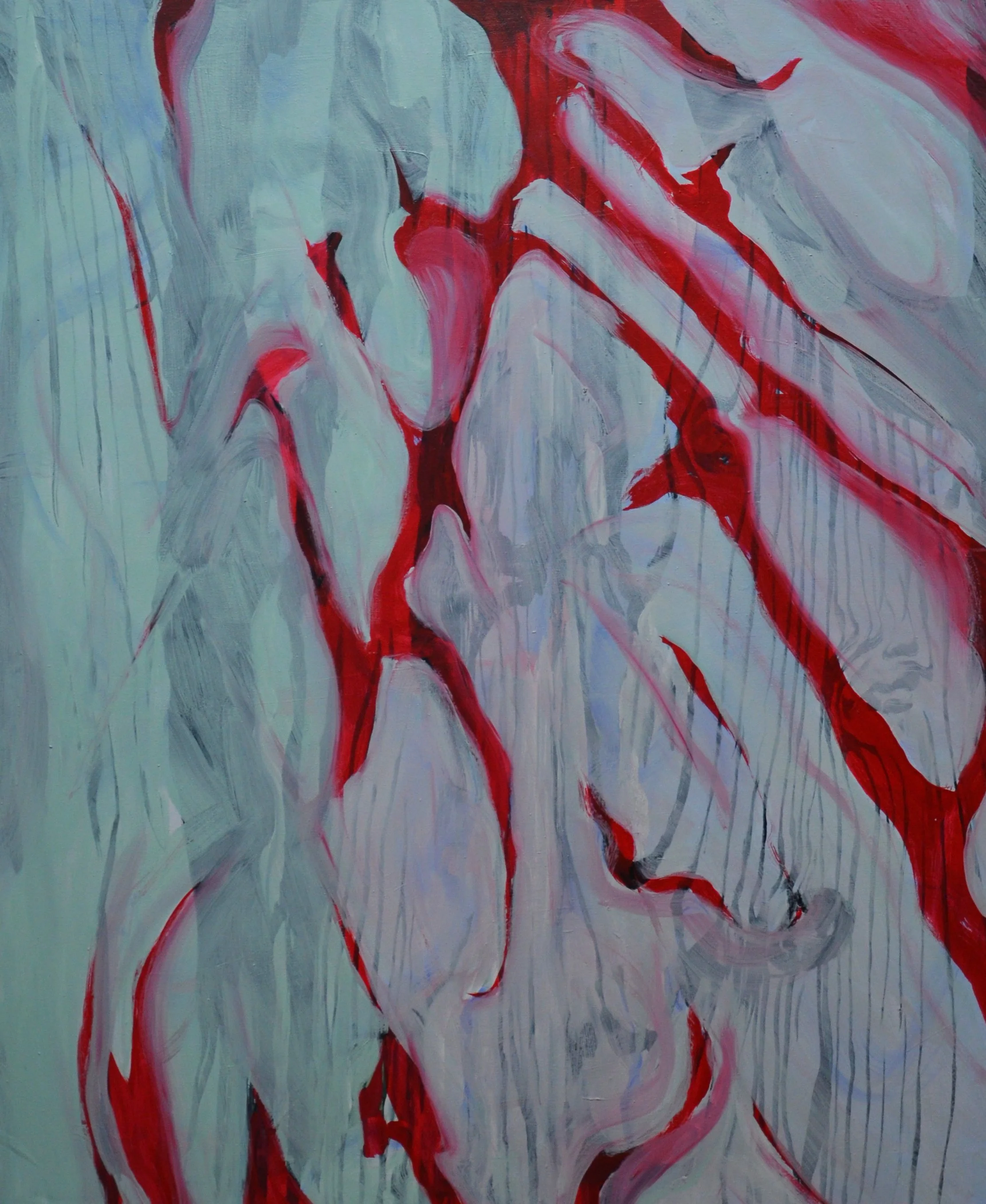 De Deelen 120x100, Acrylics on canvas