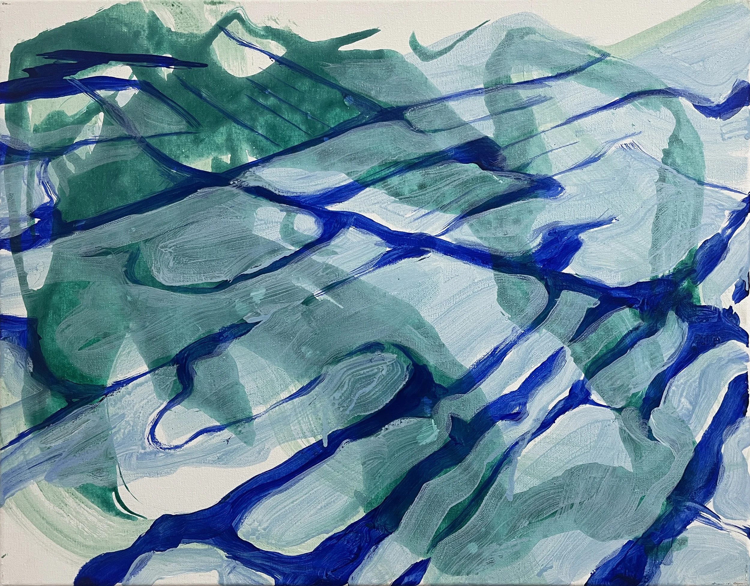 and teach them how to sink gracefully, acrylics on canvas (50x40)