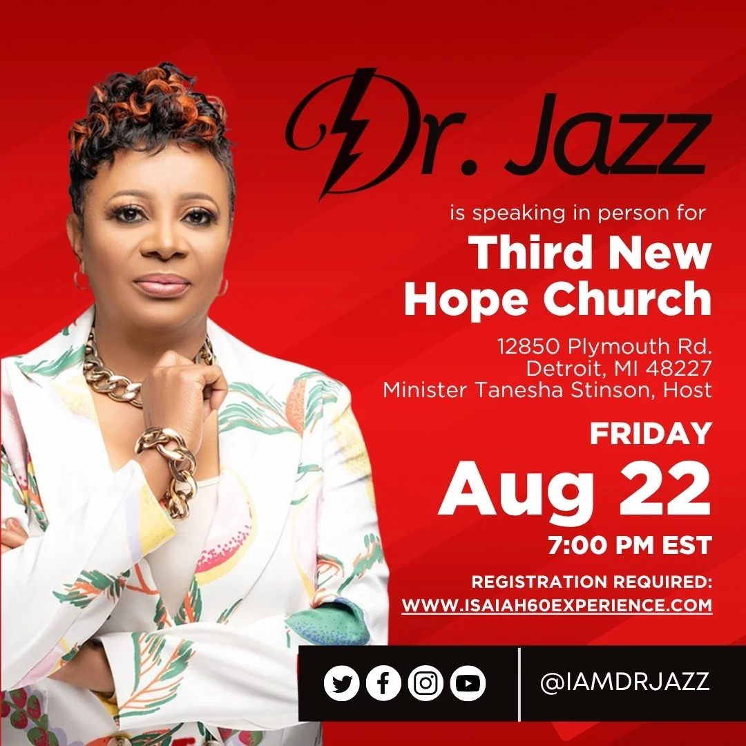 Join Dr. Jazz for in person at Third New Hope Church