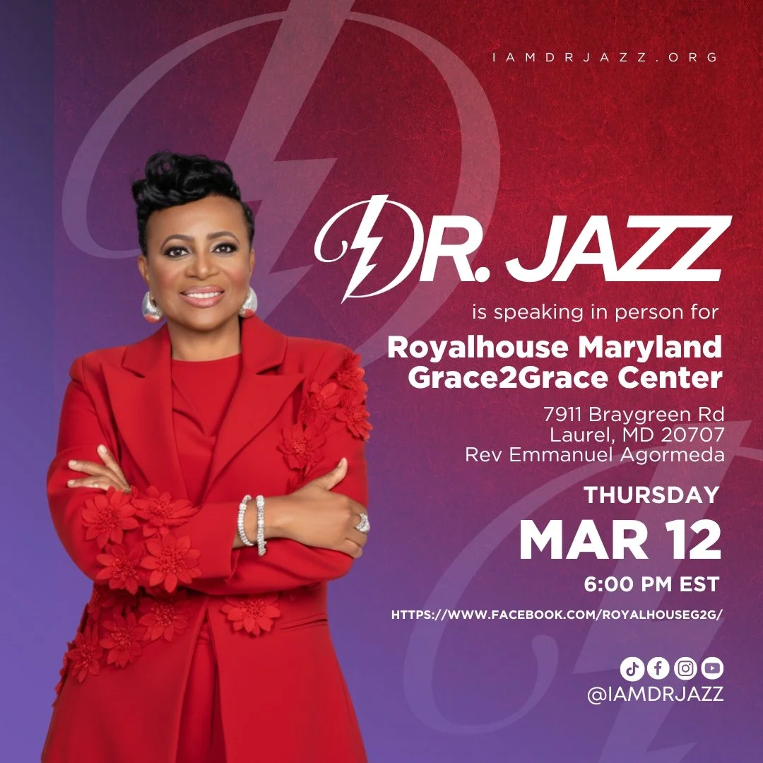 Join Dr. Jazz in person for Royalhouse Maryland Grace2Grace Center