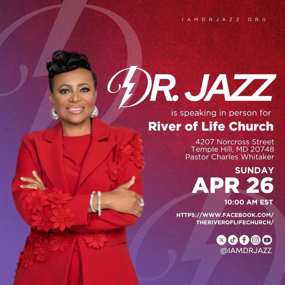 Join Dr. Jazz in person at River of Life Church