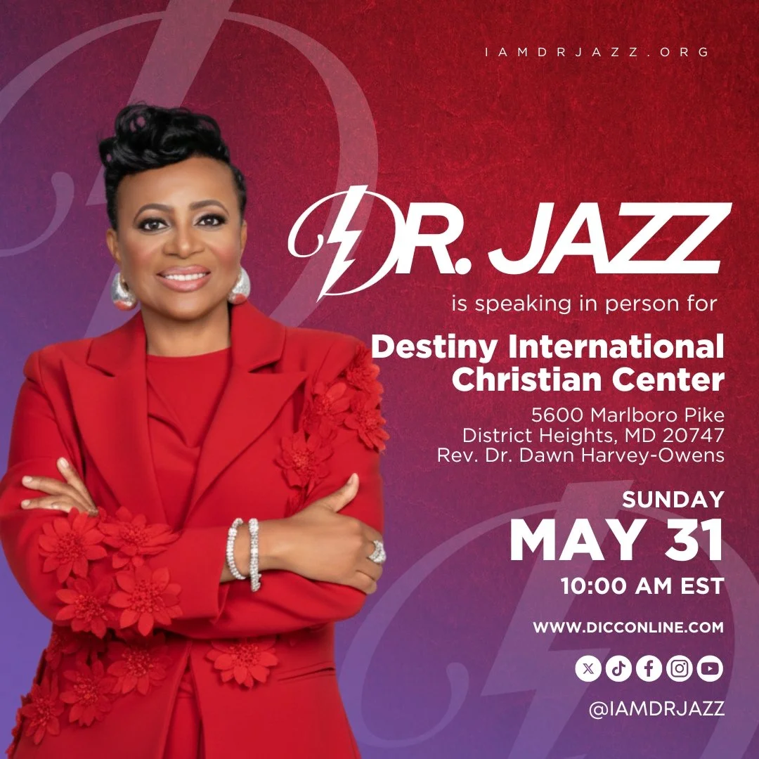 Join Dr. Jazz in person at Destiny International Christian Center  