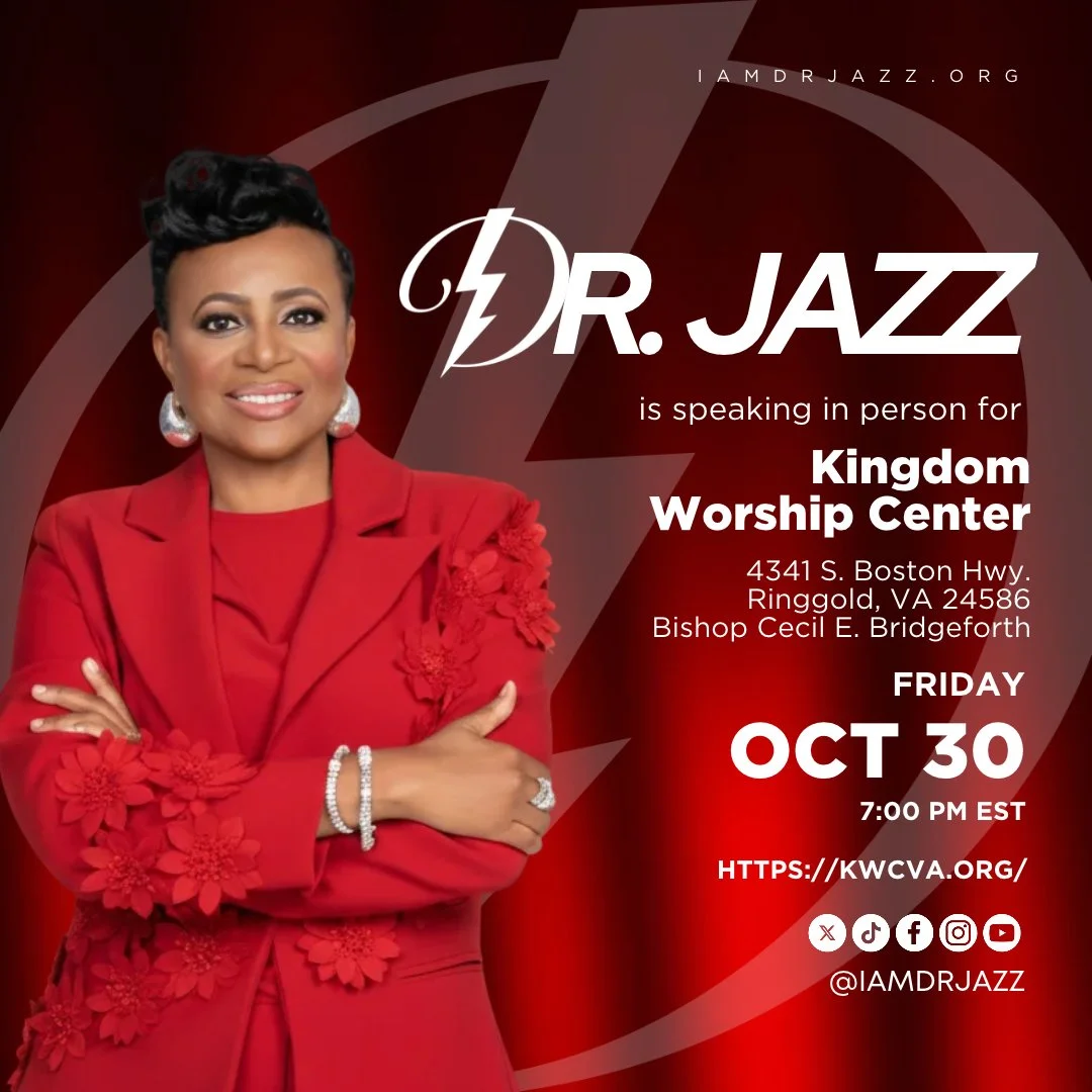 Join Dr. Jazz in person at Kingdom Worship Center