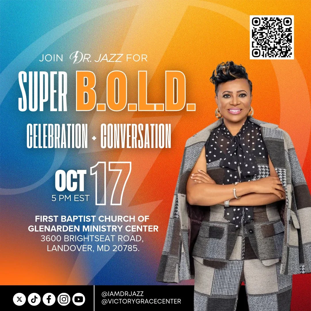 Join Dr. Jazz in person at Super B.O.L.D. Conversation &amp; Celebration