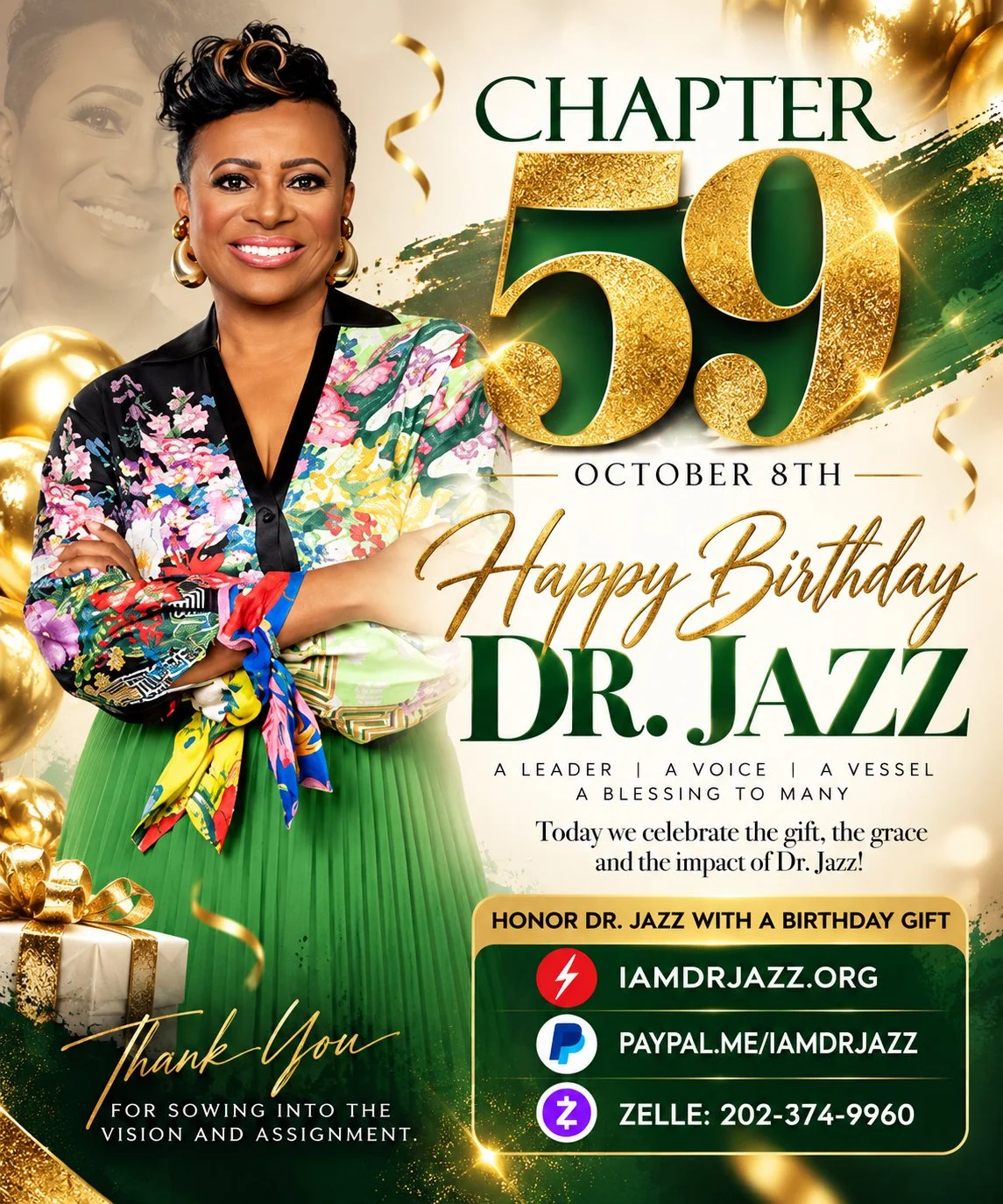 Celebrate Dr. Jazz's 59th Birthday