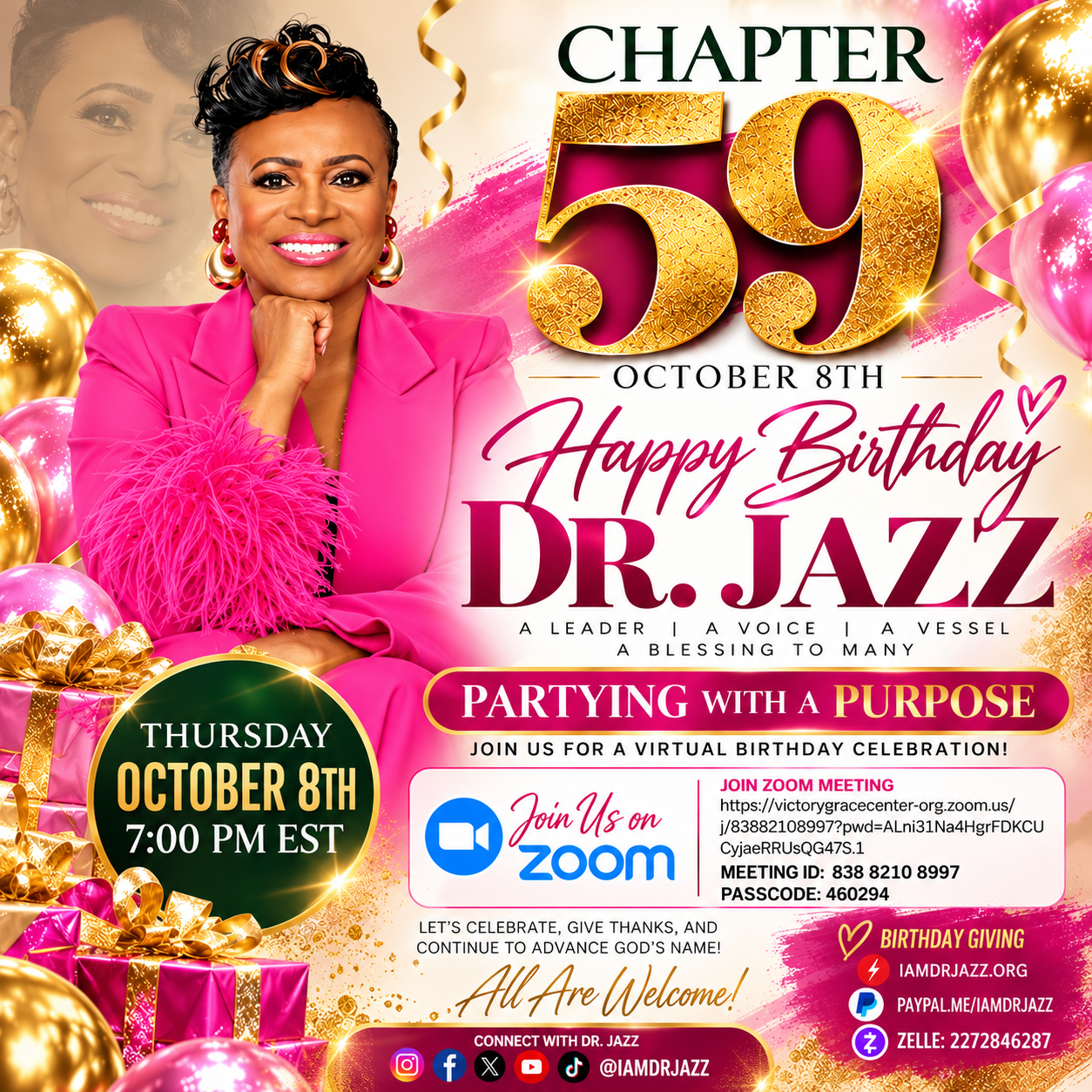 Celebrate Dr. Jazz's 59th Birthday