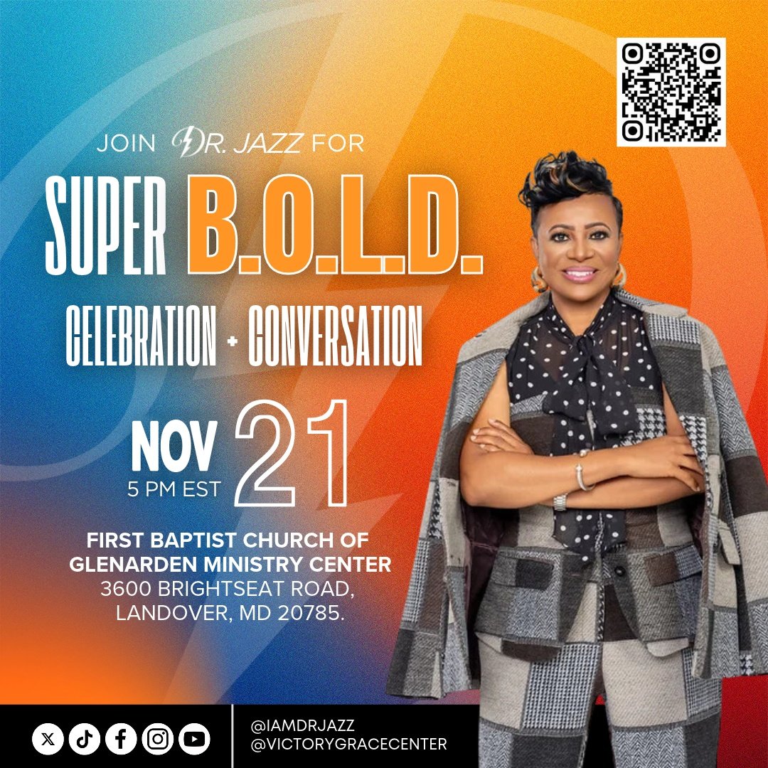 Join Dr. Jazz in person at Super B.O.L.D. Conversation &amp; Celebration