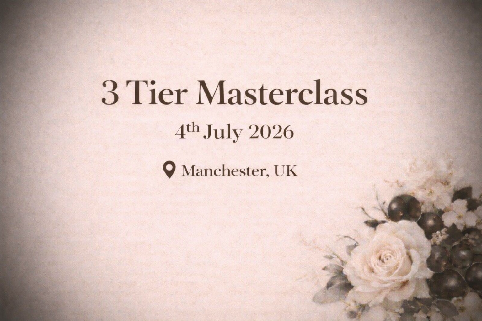 Wedding Cake Masterclass | 04/07/26