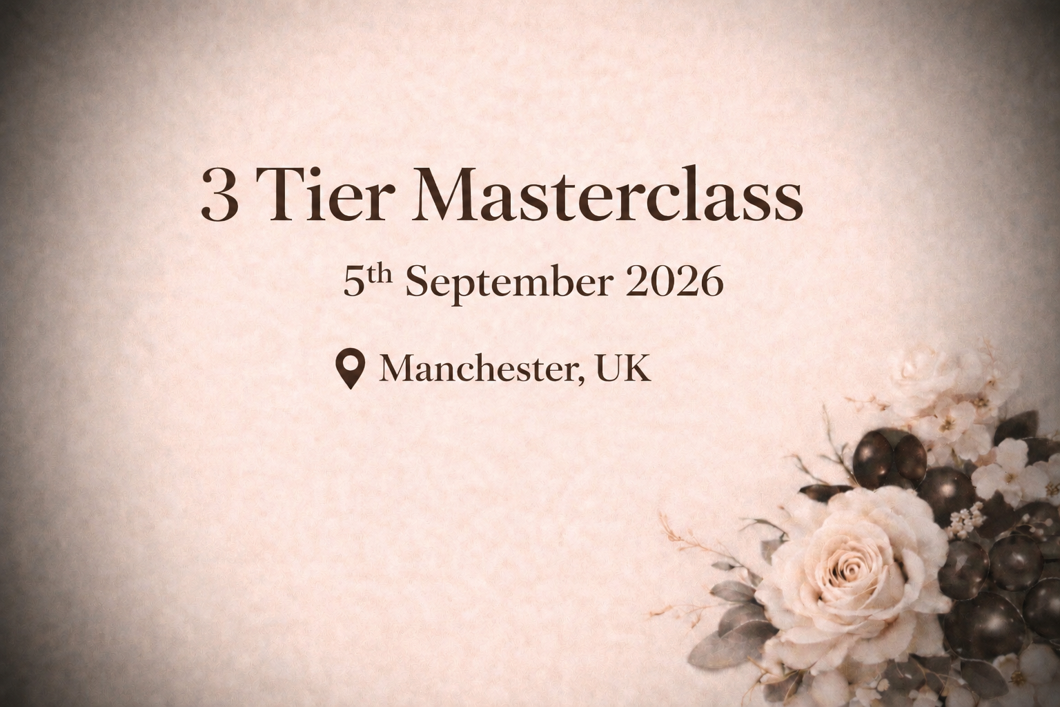 Wedding Cake Masterclass | 05/09/26