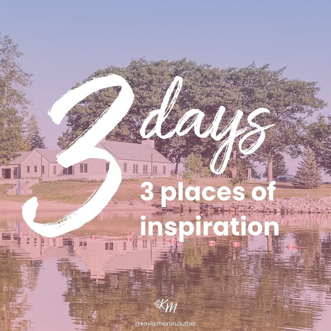 🗓️ 3 DAYS

It&rsquo;s no secret that this book spawned based on my yearly family vacation to the 1000 Islands (sadly just the places not the romance)

Check out 3 places in the 1000 Islands that I used as inspiration!

What to expect:
&bull;Vacation