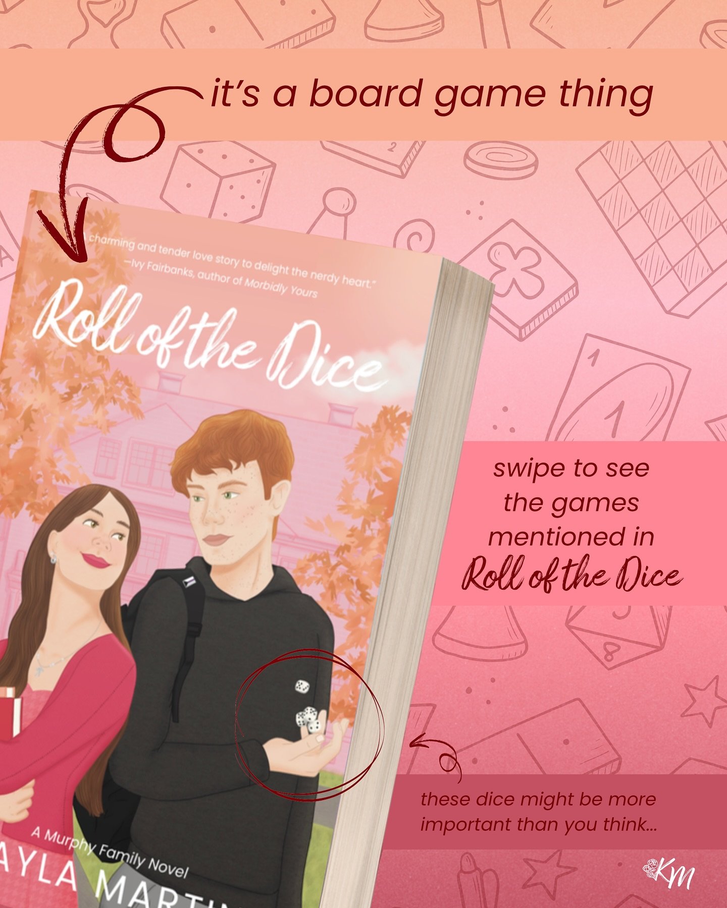 Did you know the title of Roll of the Dice is a board game reference?! 🎲

It was also suggested by my husband, who is an avid board game and video game lover. Throughout the novel you&rsquo;ll find references and mentions of a TON of games including