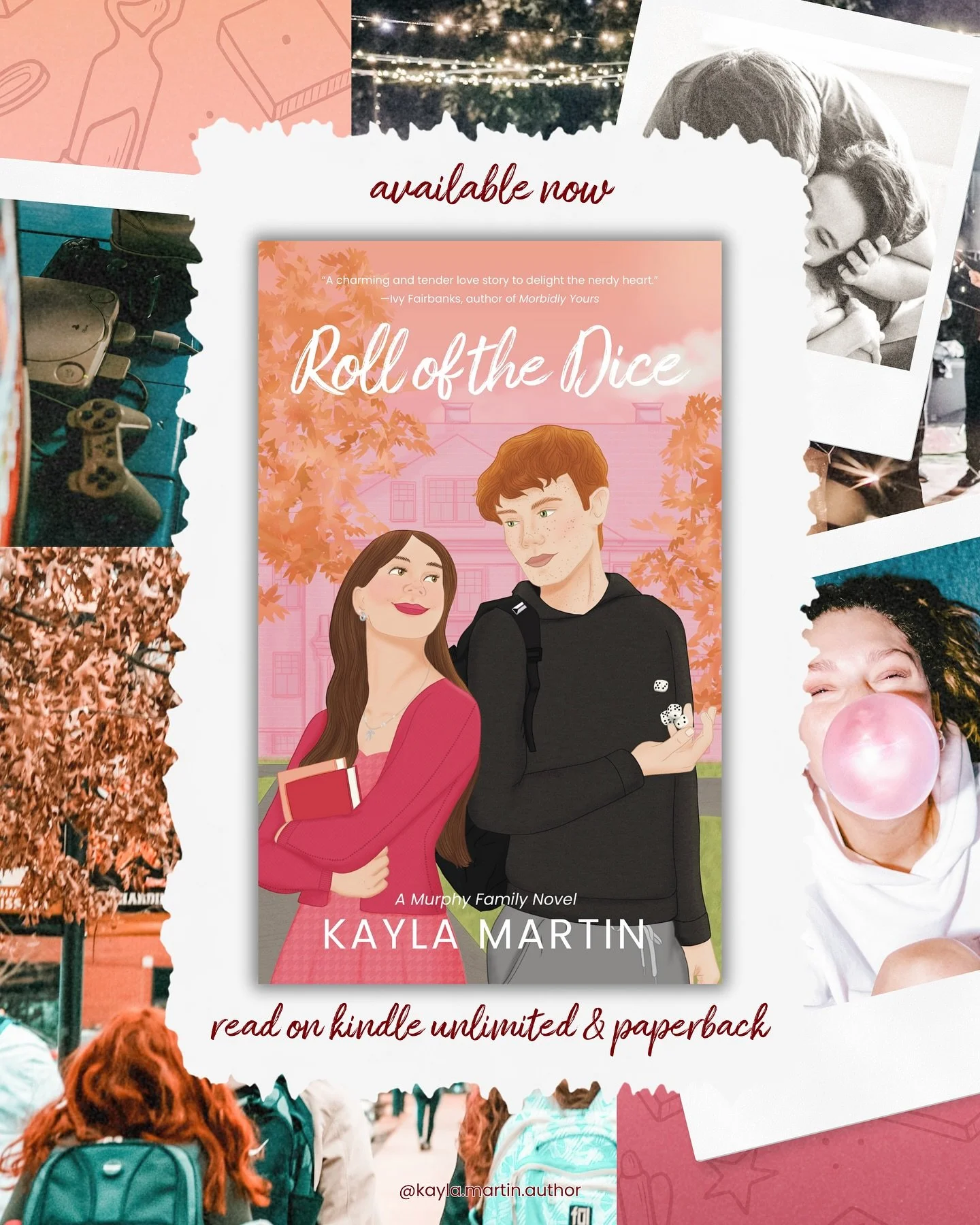 🎀 HAPPY ROLL OF THE DICE DAY! 🎲

Today, my second full length novel and second in the Murphy Family series is out! 

Thank you to everyone who helped make this book possible, read early copies, and shared your thoughts with me. This book holds a sp