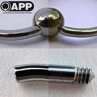 🩺 If surgical steel was really safe, doctors would use it. ❌ They don&rsquo;t.

🏥 They use implant-grade metals.
💎 That&rsquo;s what your piercing should have.

⚠️ &ldquo;Surgical steel&rdquo; = a buzzword
✅ Implant-grade titanium = made for the b