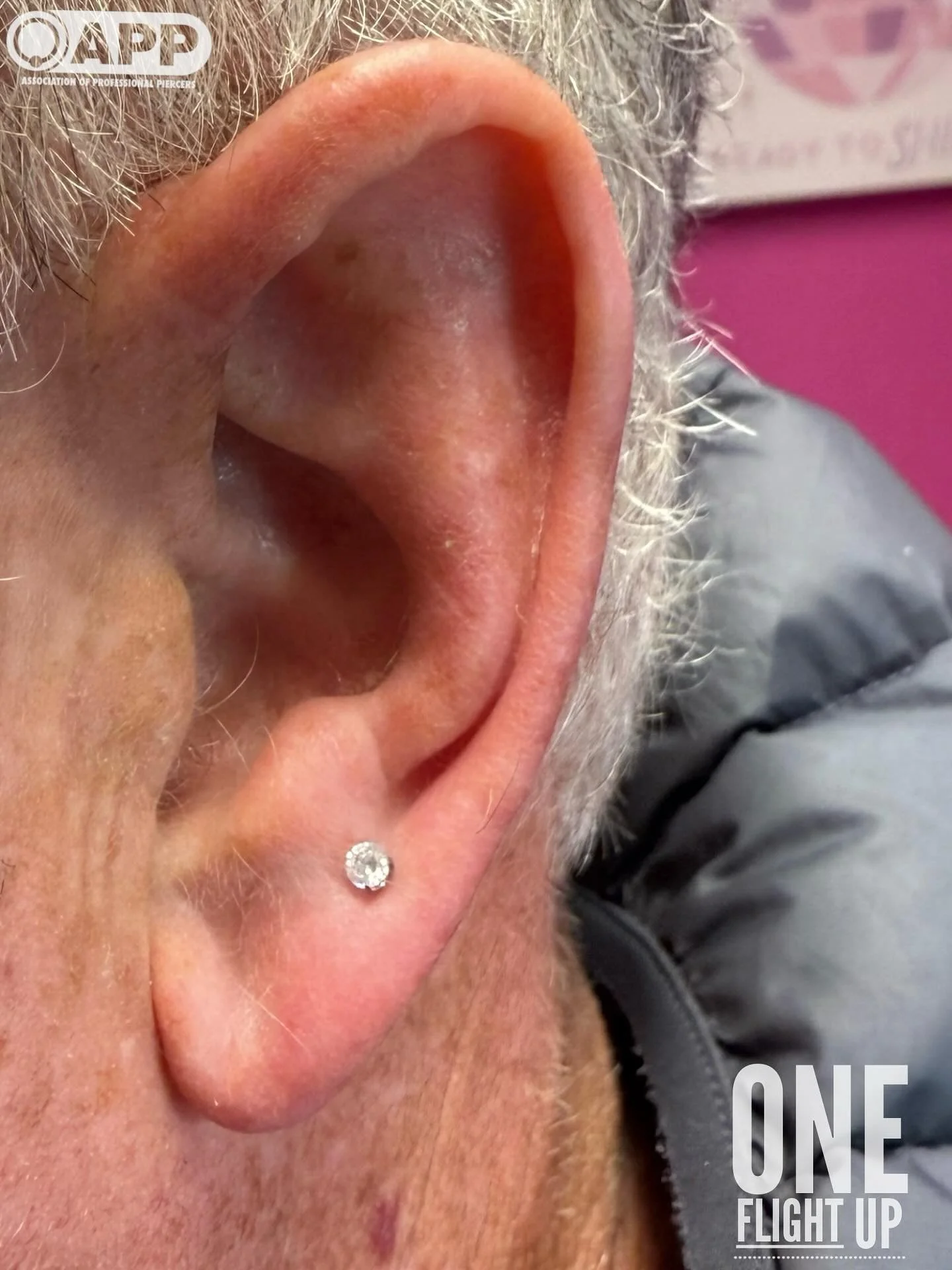 Another big congratulations on your retirement piercing! I love how many of these first time experiences we&rsquo;ve been doing lately and yes, placement was exactly per his request🩷