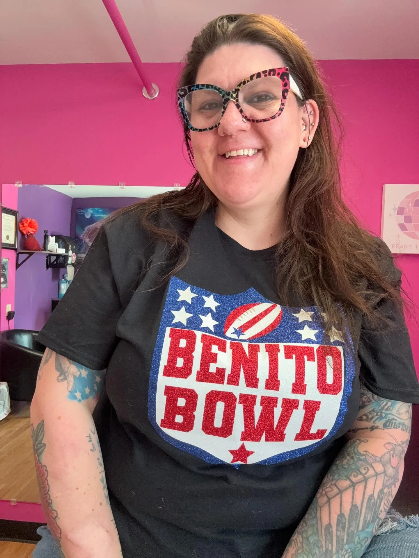 Super Bowl sparkle starts here 🏈💫 I&rsquo;m doing walk-ins 12&ndash;2 today! Ages 12+ come snag your bling🩷