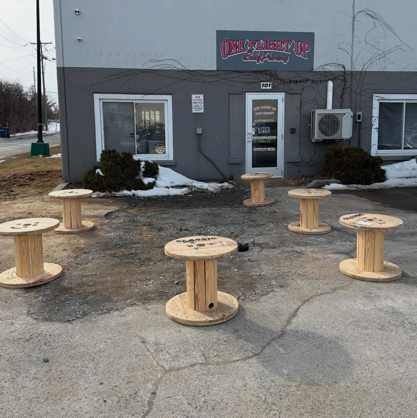 🚨🚨 ATTENTION CUSTOMERS 🚨🚨

⚠️ A sinkhole is forming in our parking lot. ⚠️

Please be extremely careful when walking into the shop and DO NOT go past the spools that have been placed as a barrier.

👀 Watch your step and stay within the safe walk