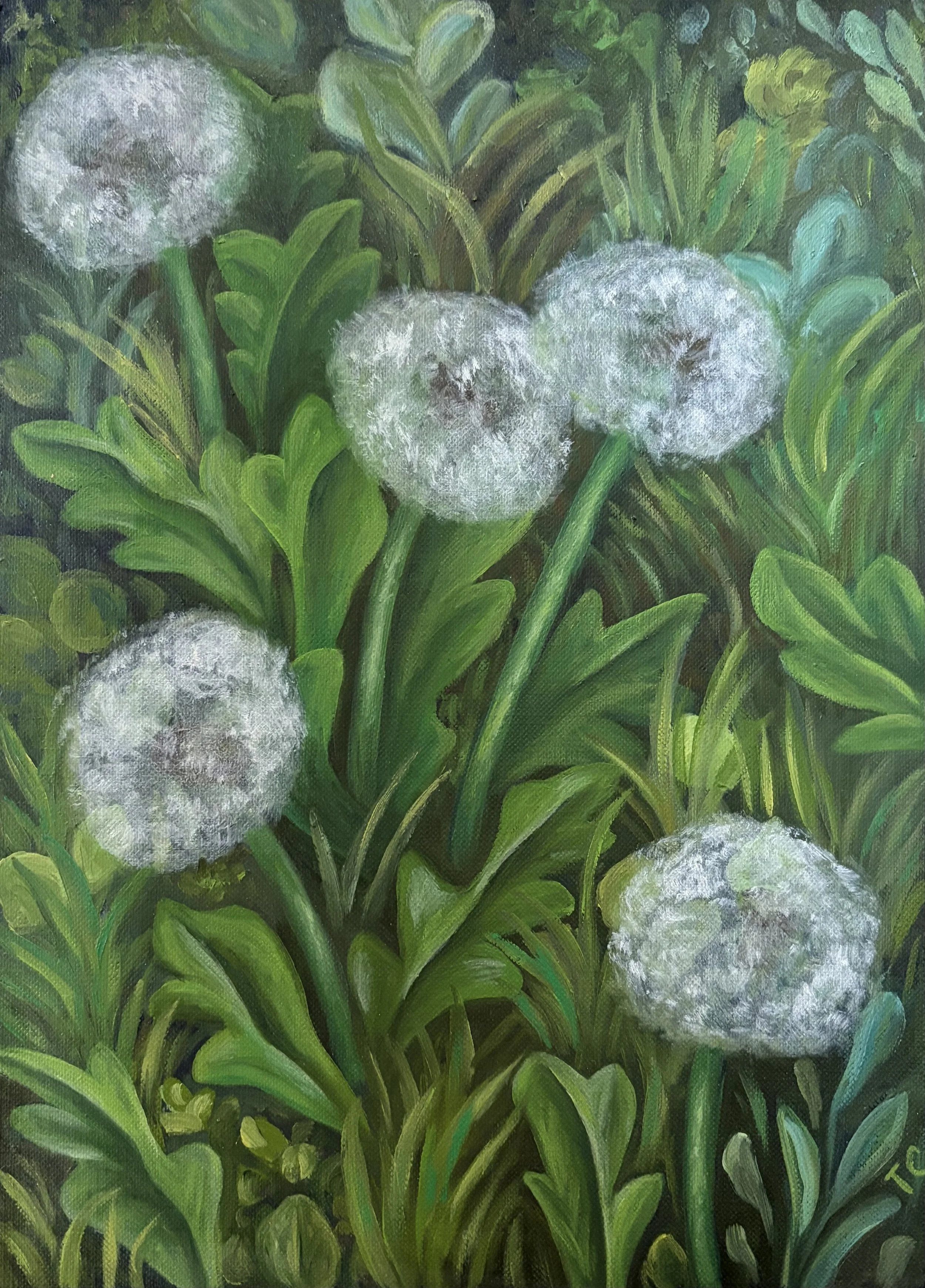 Before the Wind Blows, 12"x9", oil on canvas paper, 2025.
