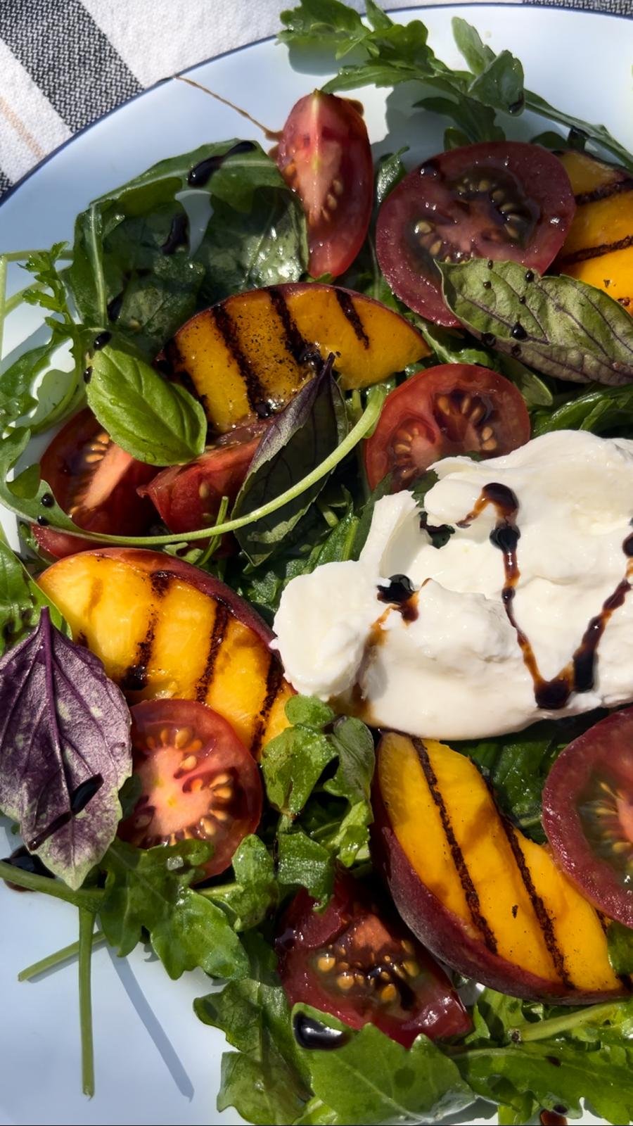 Peach & Burrata Salad