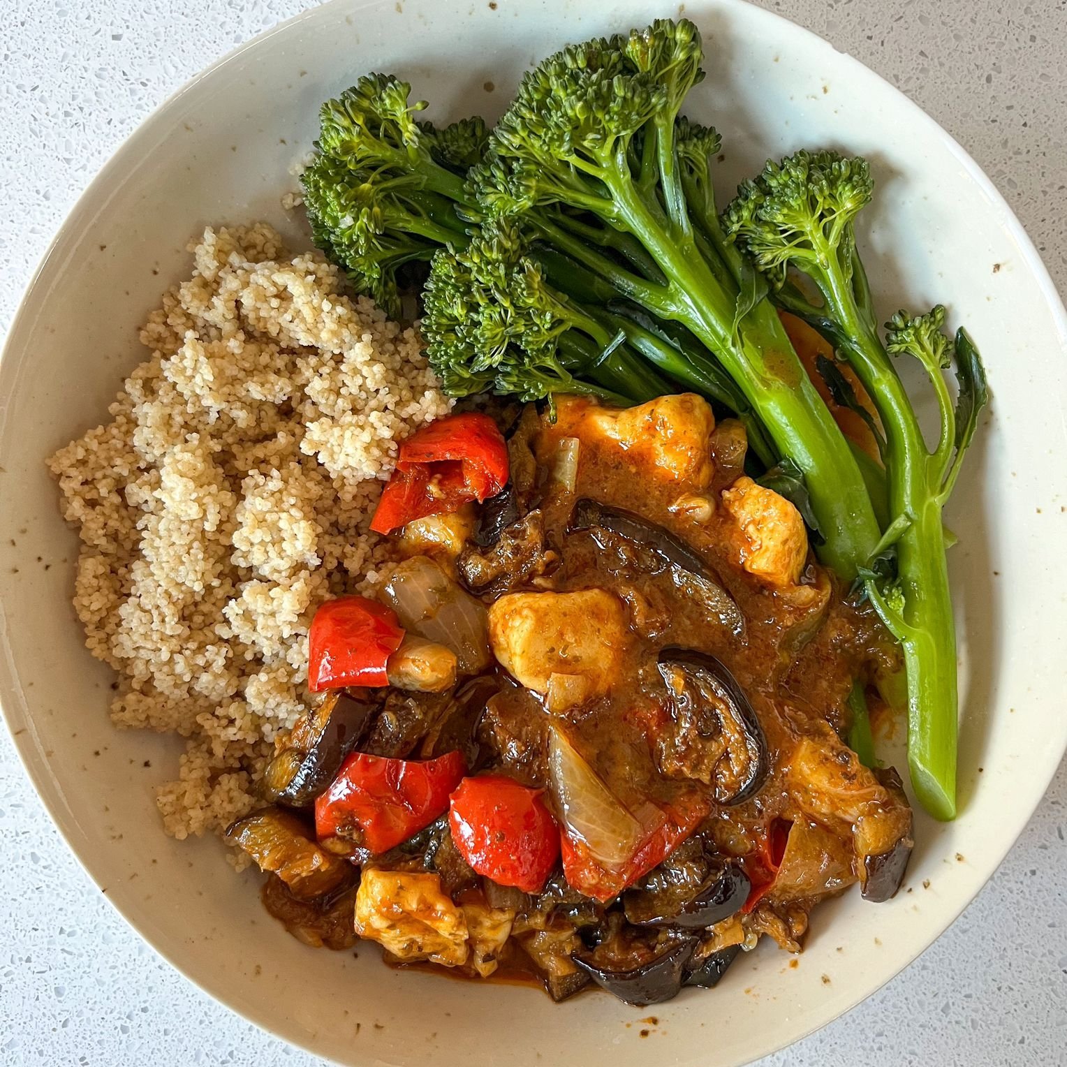 Aubergine and Halloumi Tagine