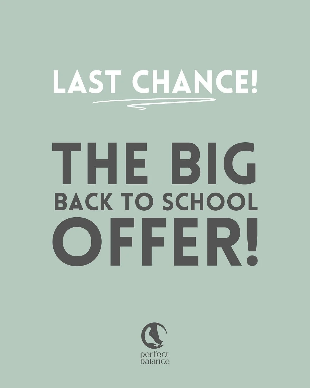 Ends today!!

Last chance to grab this amazing &lsquo;Back to School&rsquo; offer!

⭐️ Book 2 treatments and get the 3rd HALF PRICE!! ⭐️

Including...

⭐️ Foot reflexology
⭐️ Facial reflexology
⭐️ Divine Balance
⭐️ Zone Face Lift

After a busy summer