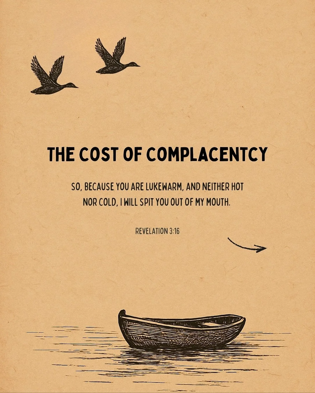 Lukewarm faith might be comfortable or complacent even, but it&rsquo;s a slow spiritual death. Jesus didn&rsquo;t die to make us comfortable, He died to make us new.
What&rsquo;s one area of your life where complacency has crept in?

#thegreetingcall