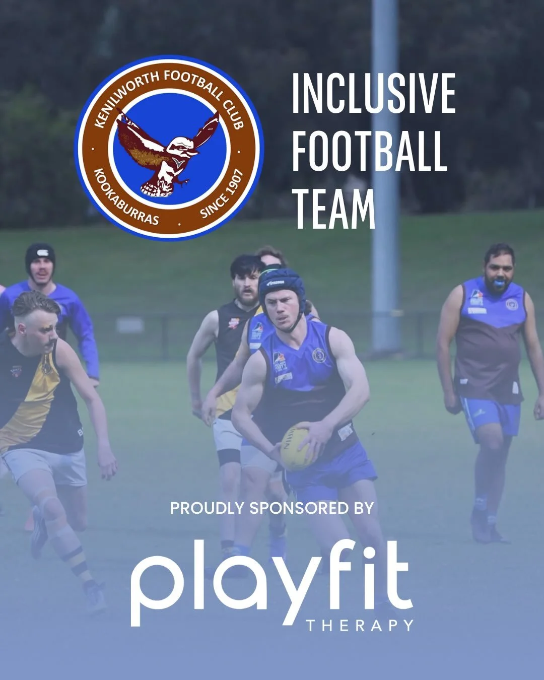 Playfit Therapy is proud to have sponsored the @kenilworthfc Inclusive Team for the second year running 🤎💙🤍

Through Playfit Performance, we&rsquo;ve loved being able to support a program that promotes participation, connection, teamwork and confi