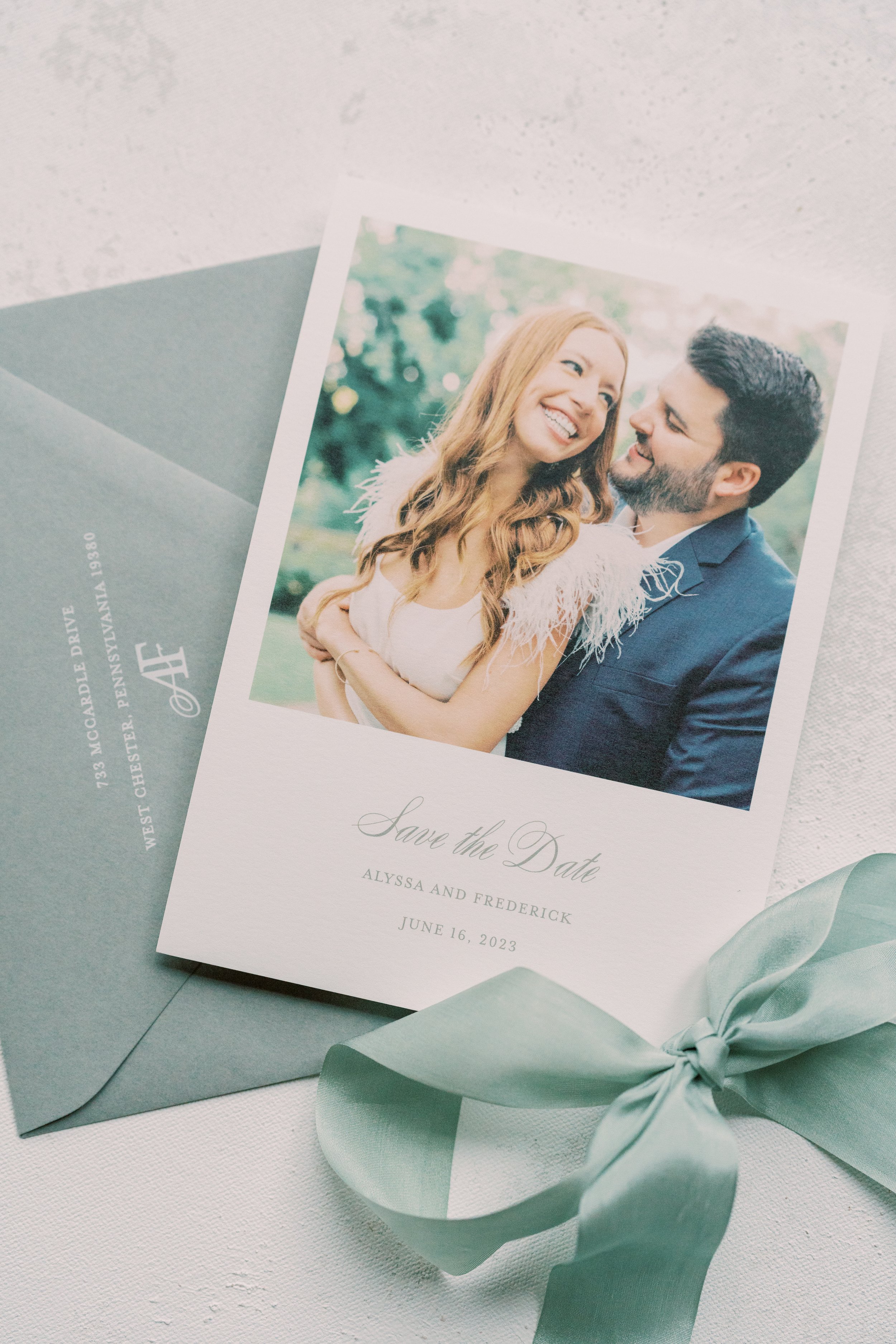 Polaroid Style Save-the-date card