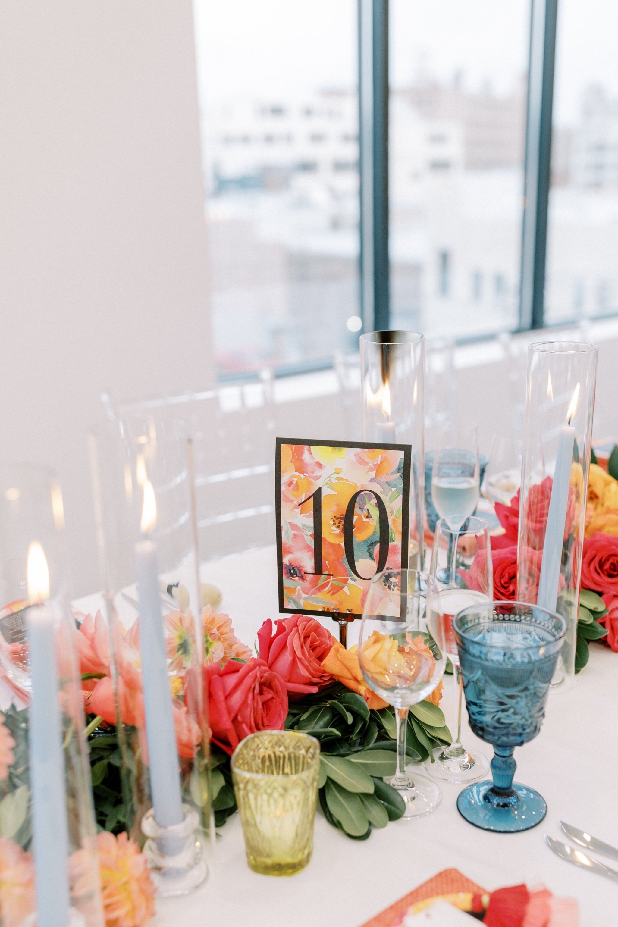 Colorful Table Numbers