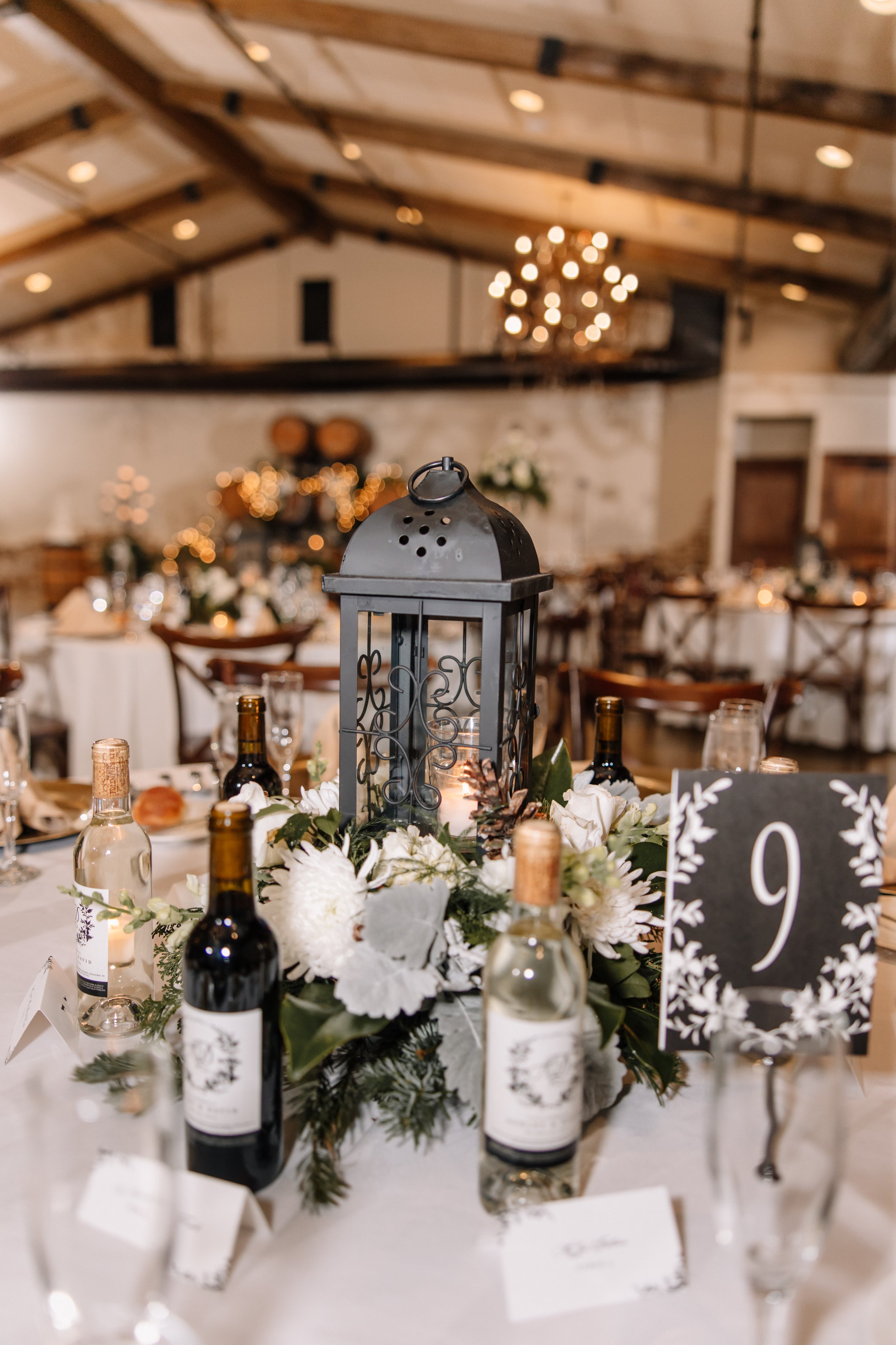 Black and White Rustic Wedding