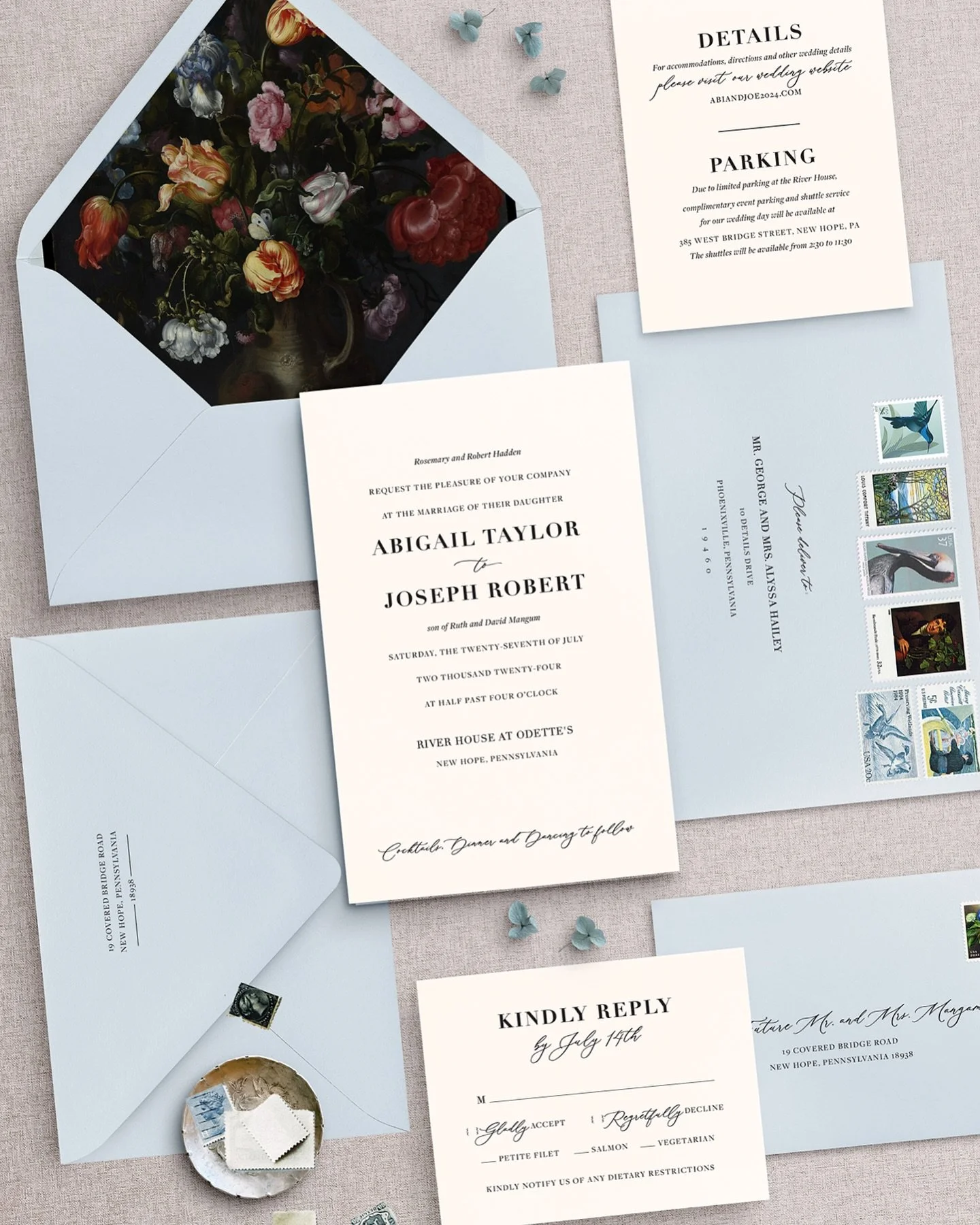In honor of my newly revamped Semi-Custom Collection going live, I&rsquo;m offering a little gift: free guest address printing with your semi-custom wedding invitation suite. 

This week only&mdash;because thoughtful details should feel effortless.


