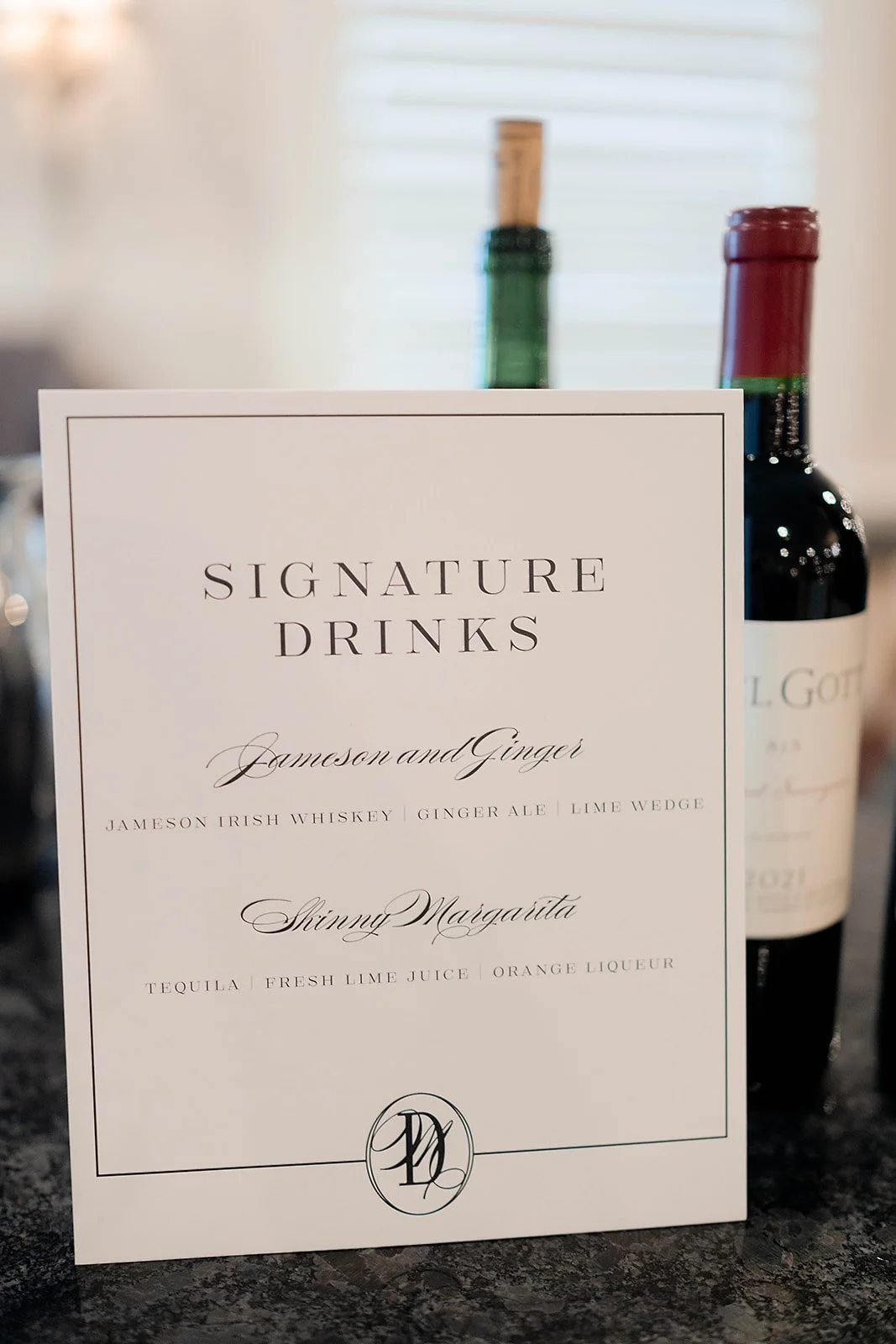 Signature Drinks Sign