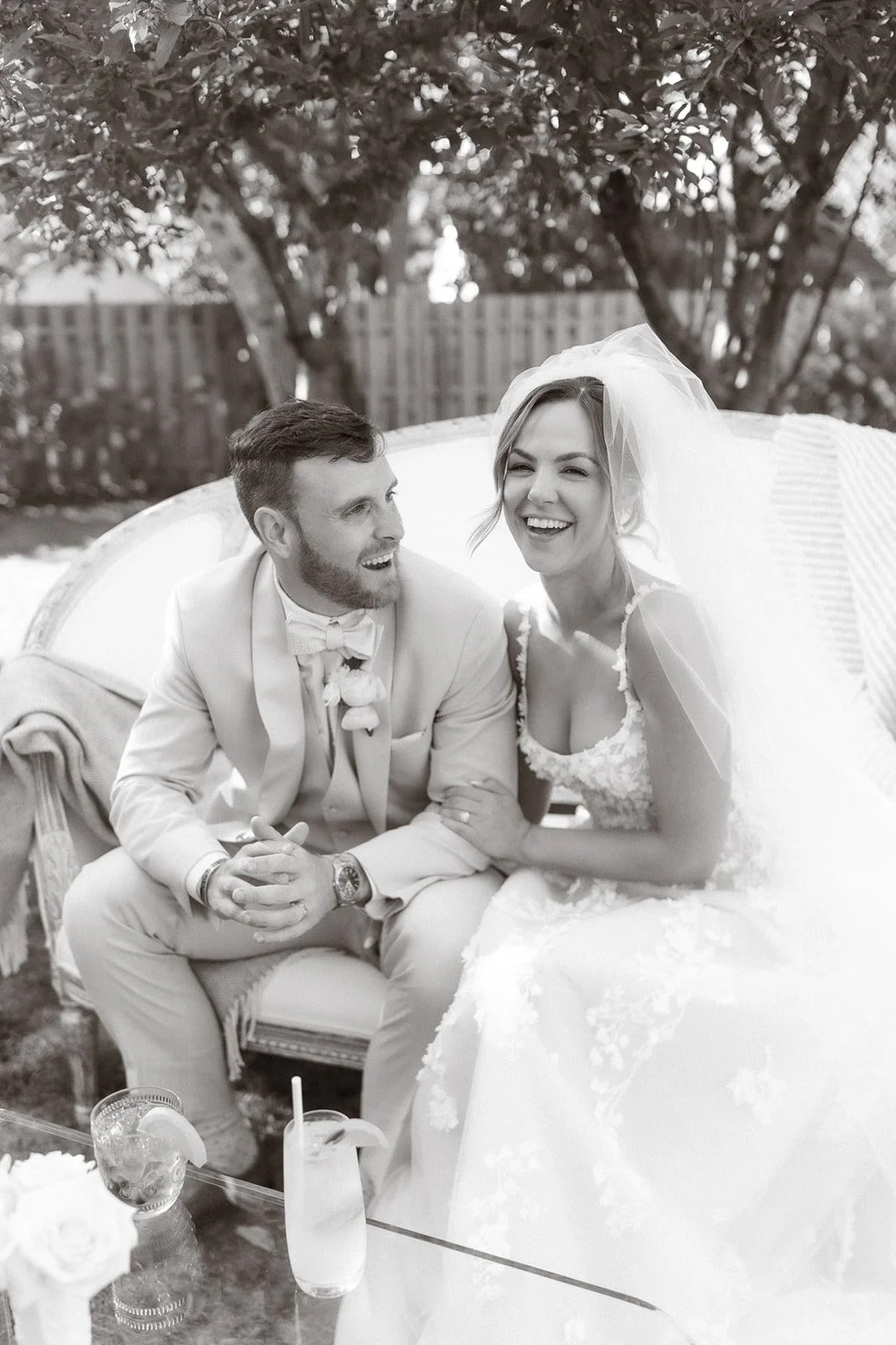 Black and White Wedding Image