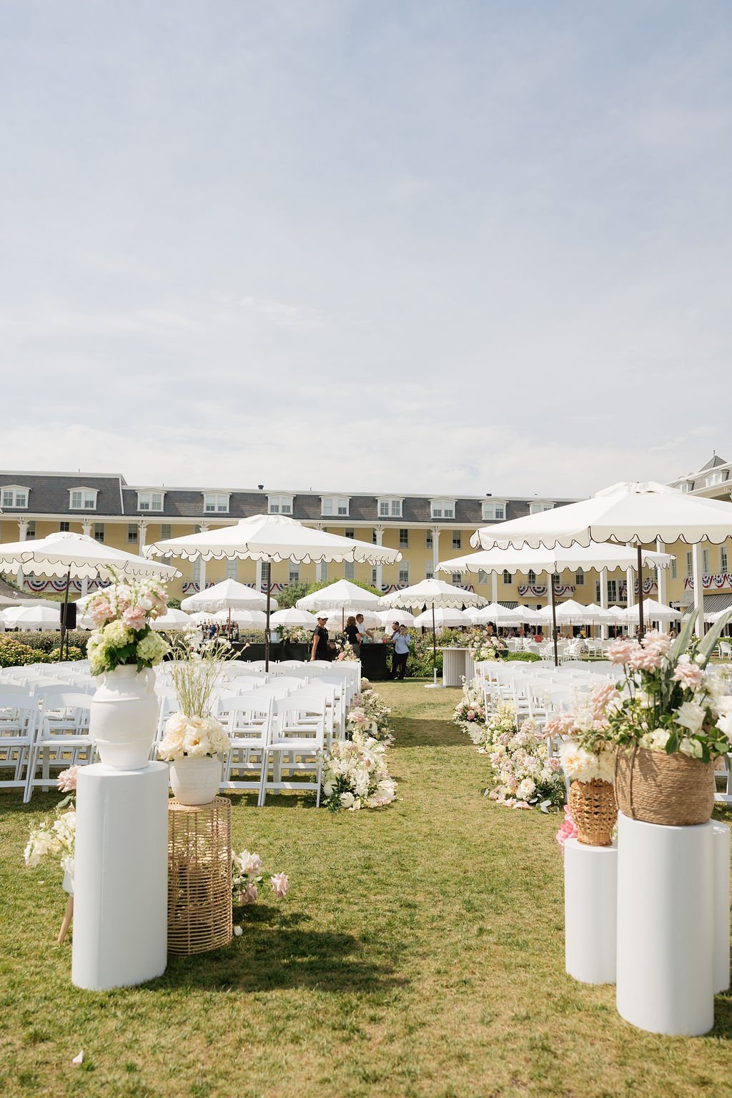 Wedding Ceremony on the lawn