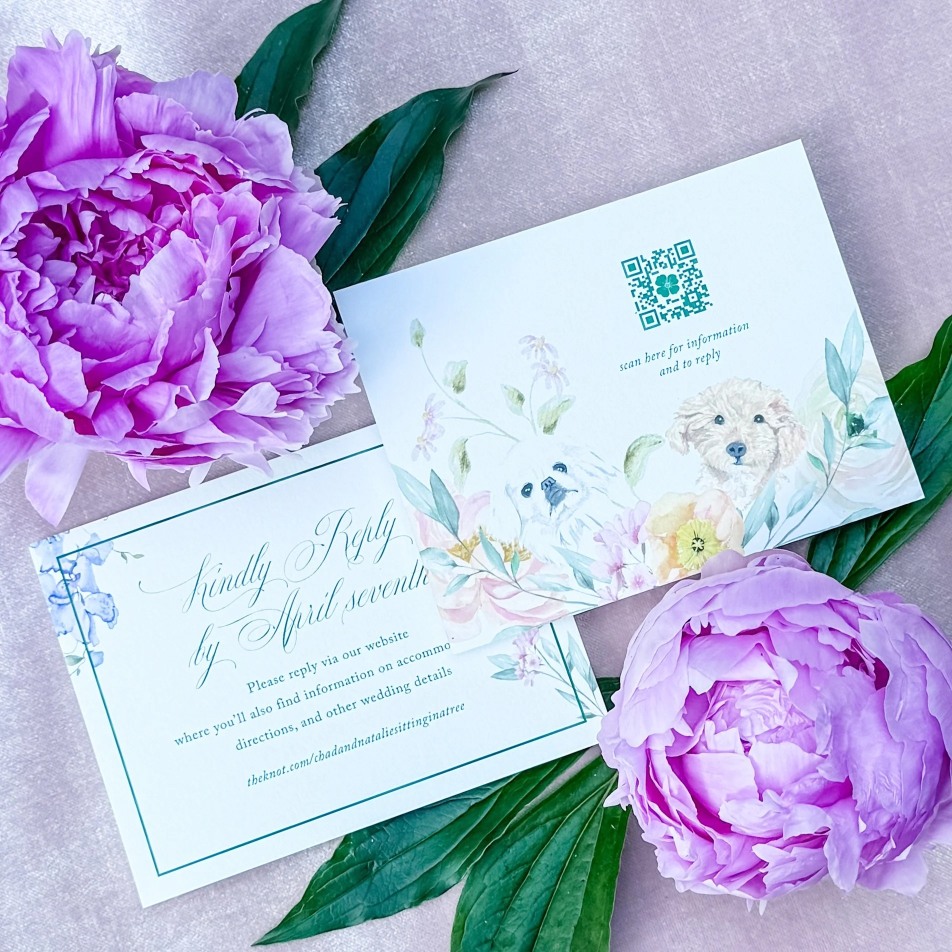 I don&rsquo;t particularly like QR codes.

At least not from a design perspective.

A beautifully crafted invitation suite is filled with thoughtful typography, texture, paper, print methods, and meaningful details. A little black-and-white square is